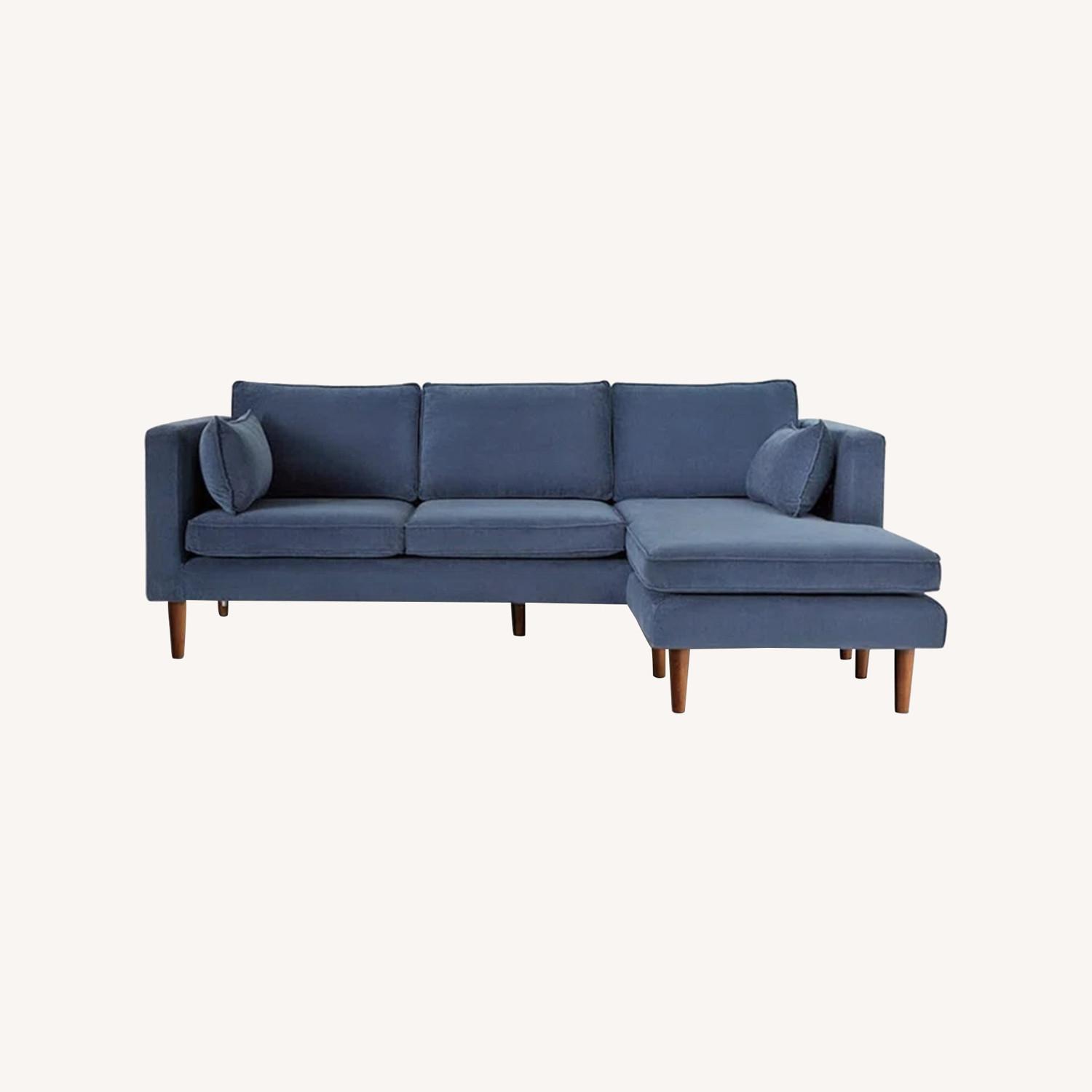 AllModern Aaron Blue Sectional - image-0