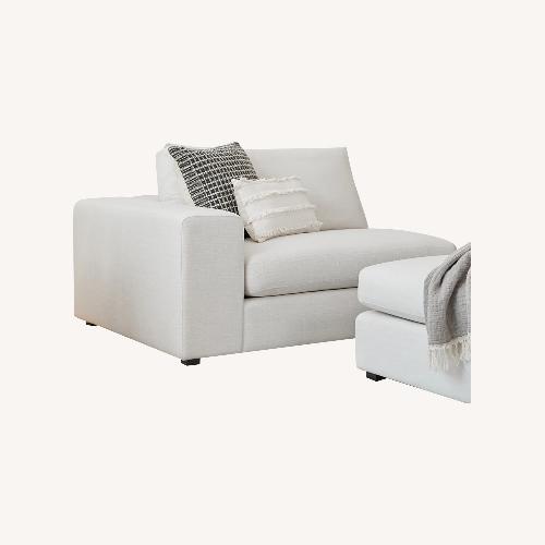 Used Beta Quartz White Couch for sale on AptDeco