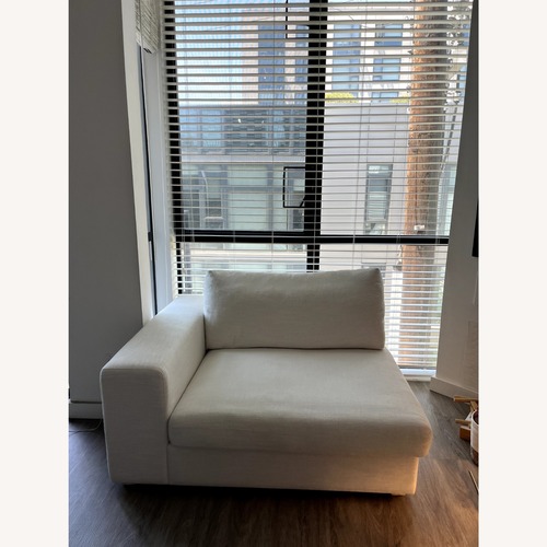 Used Beta Quartz White Couch for sale on AptDeco