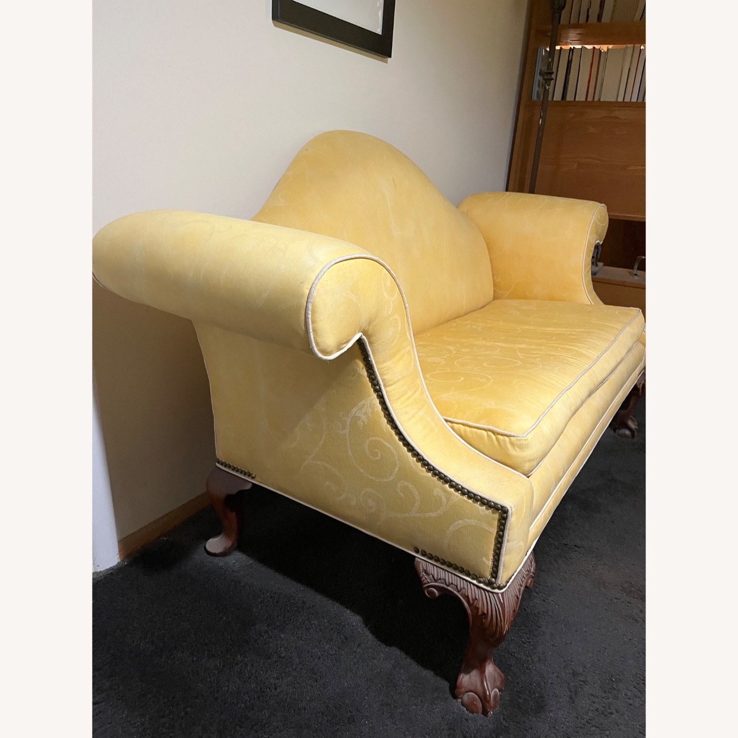 Loveseat and Ottoman in Colorful Print - image-2