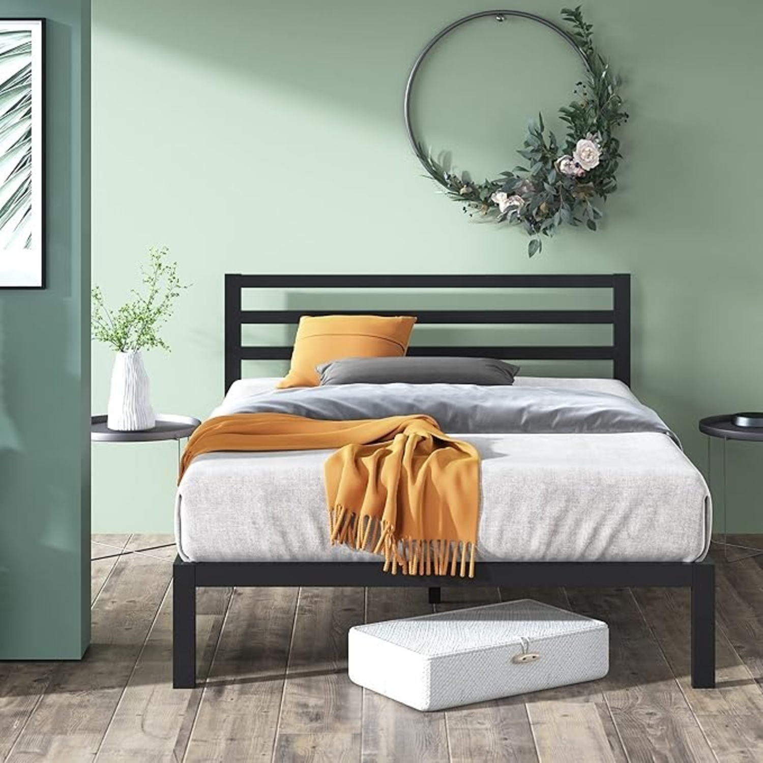 Amazon Zinus Queen Bed frame with Headboard - image-4