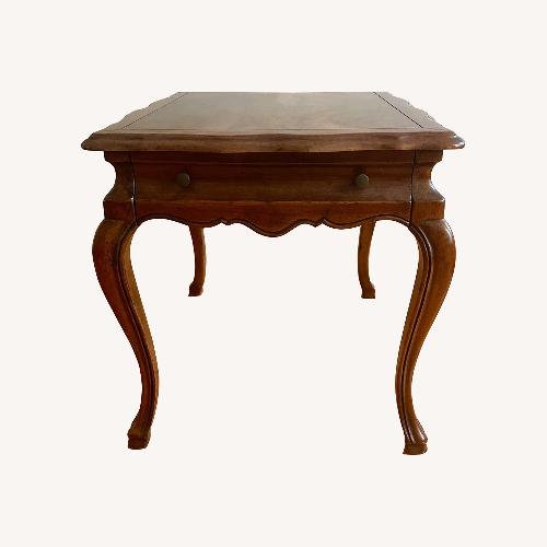 Used John Widdicomb Side Table with Walnut Burl Top  for sale on AptDeco