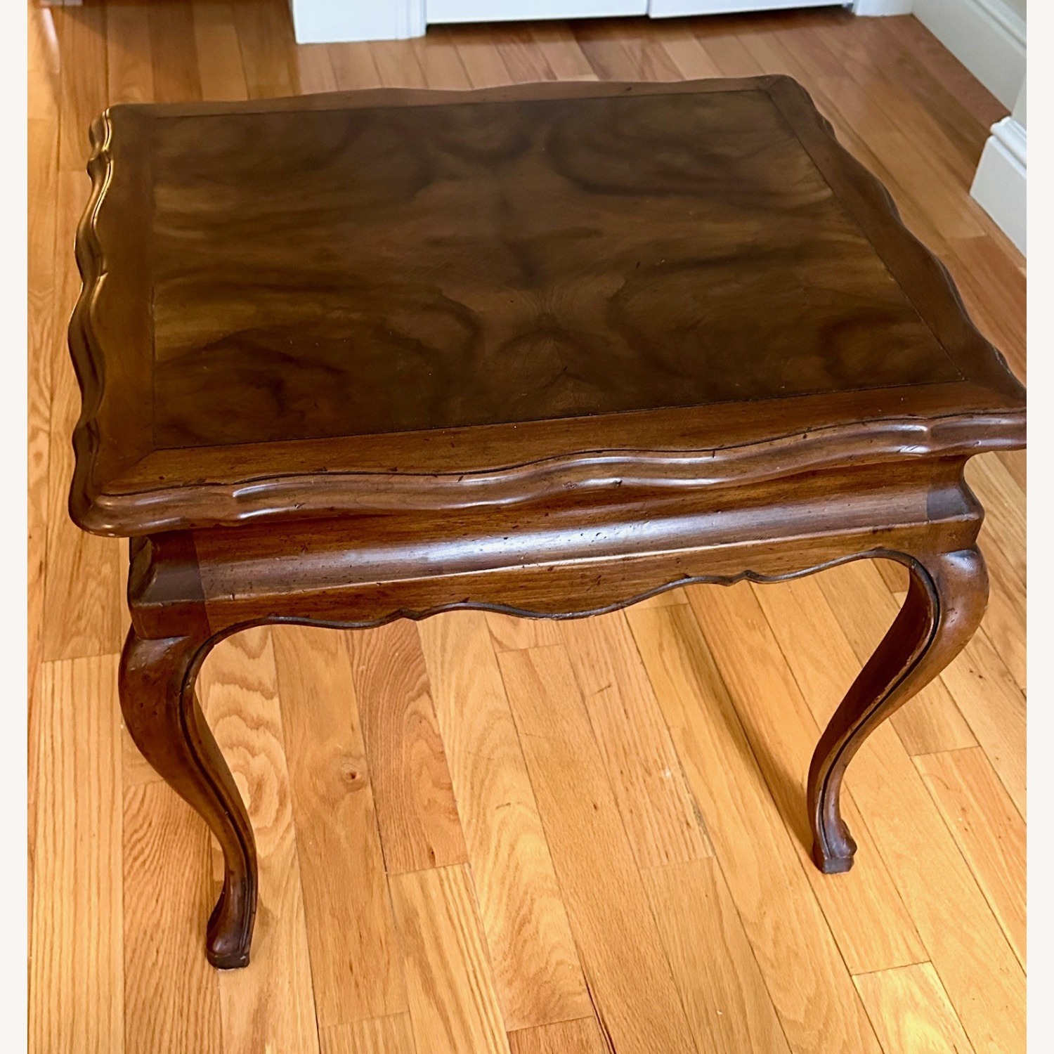 John Widdicomb Side Table with Walnut Burl Top  - image-2