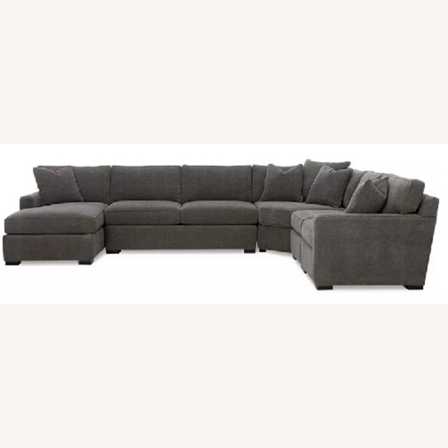 Macy's Radley 5-Piece Fabric Chaise Sectional Sofa - image-4