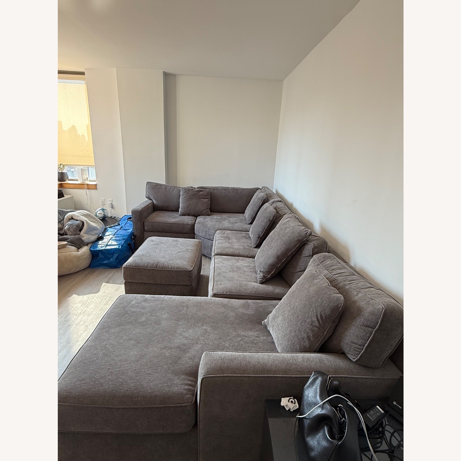 Macy's Radley 5-Piece Fabric Chaise Sectional Sofa - image-3