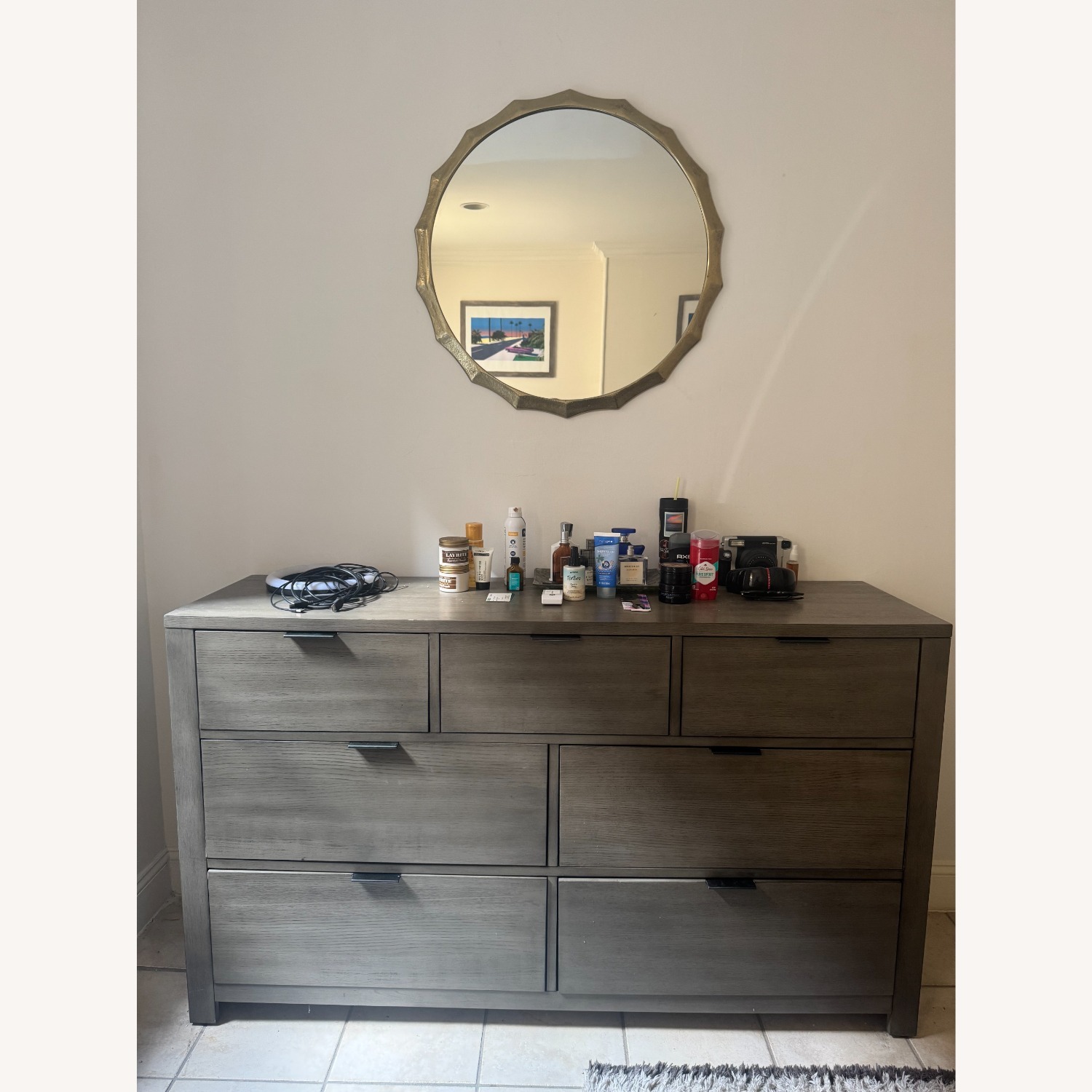 tribeca grey dresser Amish Tribeca Modern Bedroom Dresser