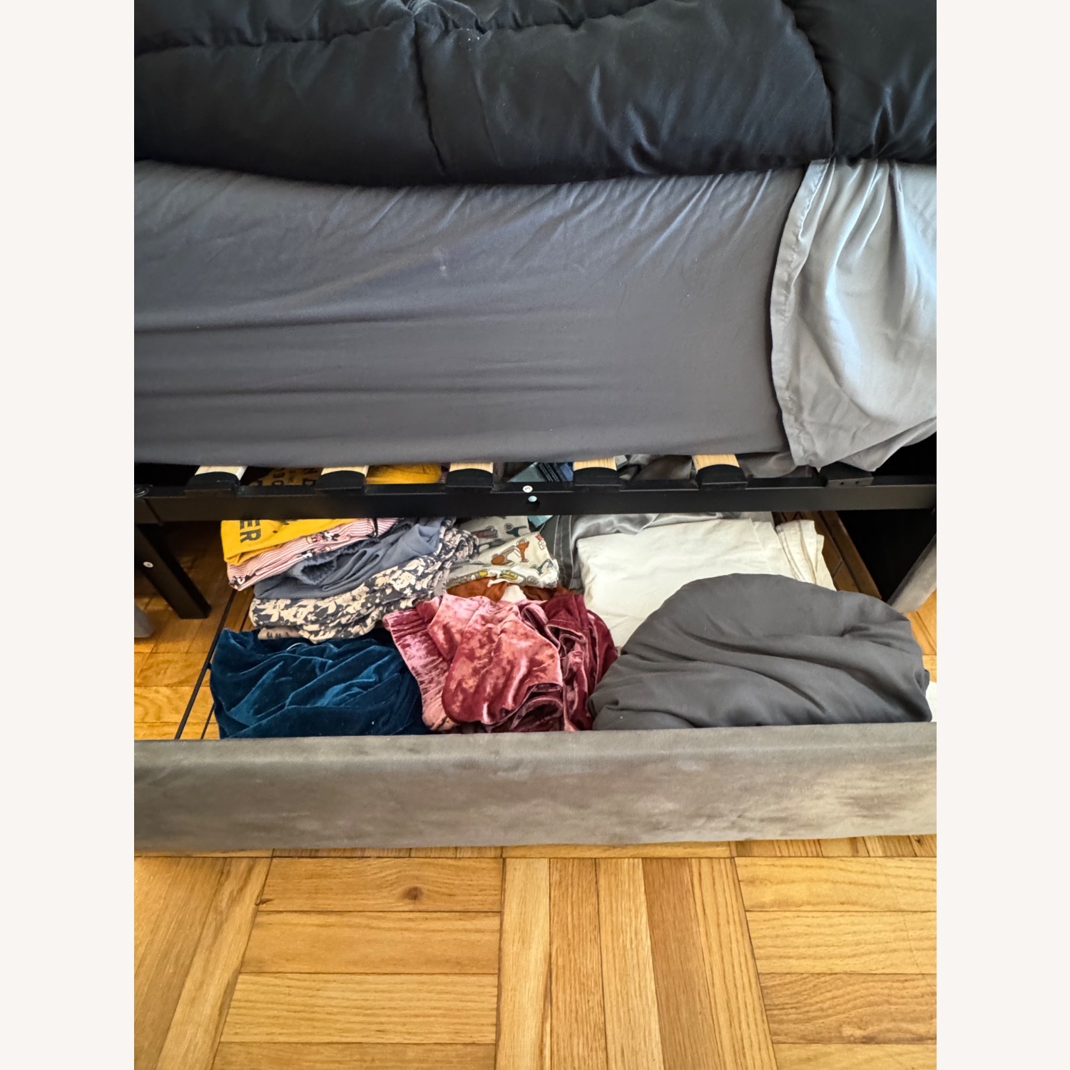 Amazon Catrimown Gray Queen Bed Frame - image-3