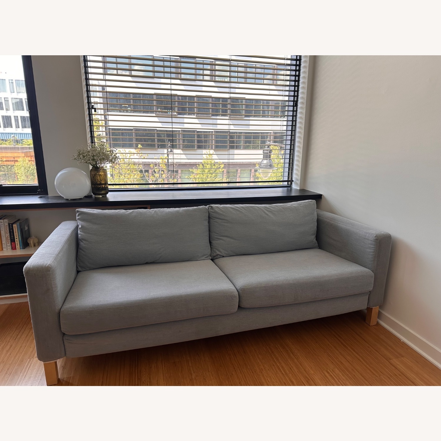 IKEA Karlstad Grey Sofa - image-2