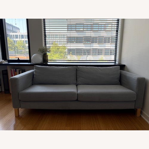 Used IKEA Karlstad Grey Sofa for sale on AptDeco