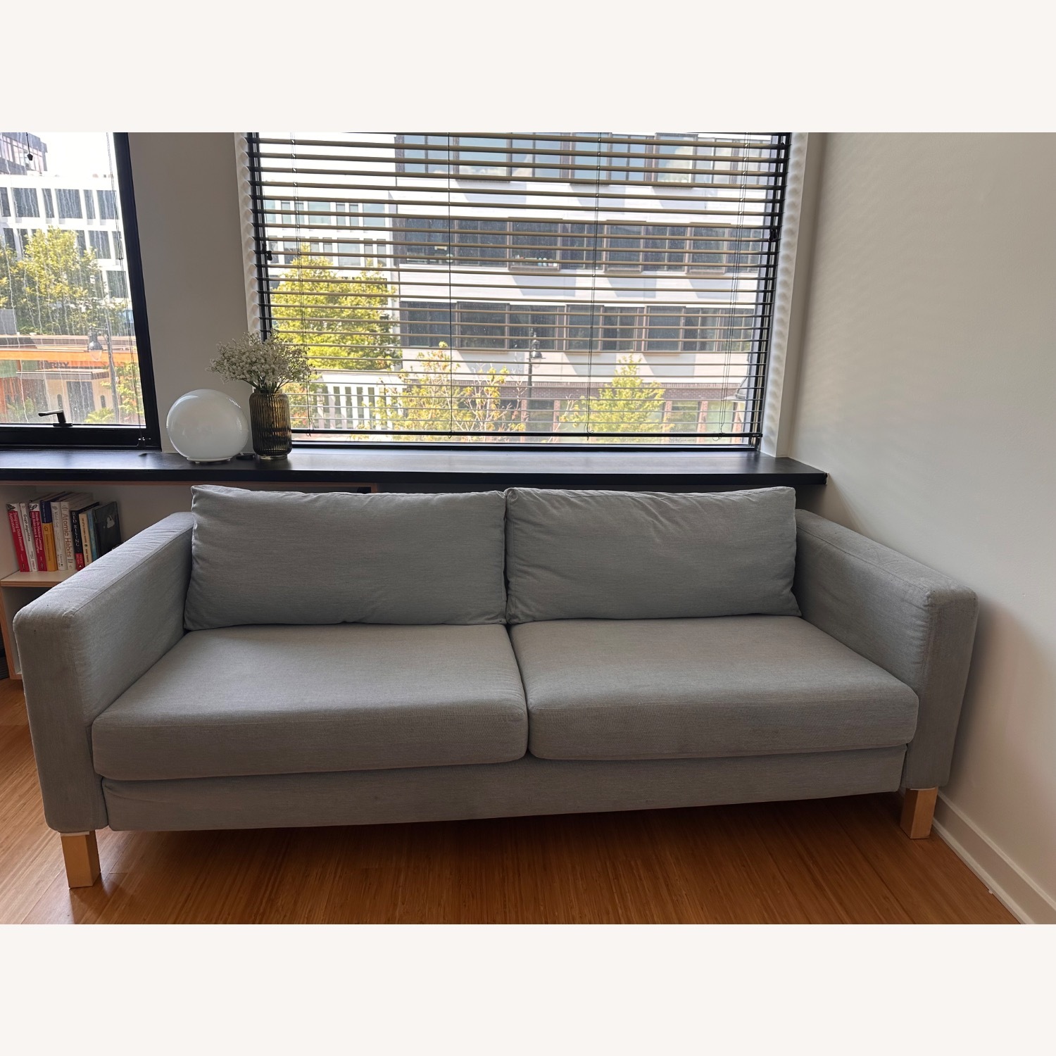 IKEA Karlstad Grey Sofa - image-3