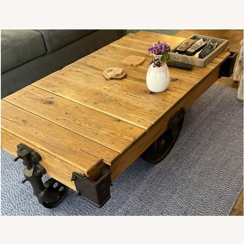 Used Restoration Hardware Industrial Coffee Table for sale on AptDeco
