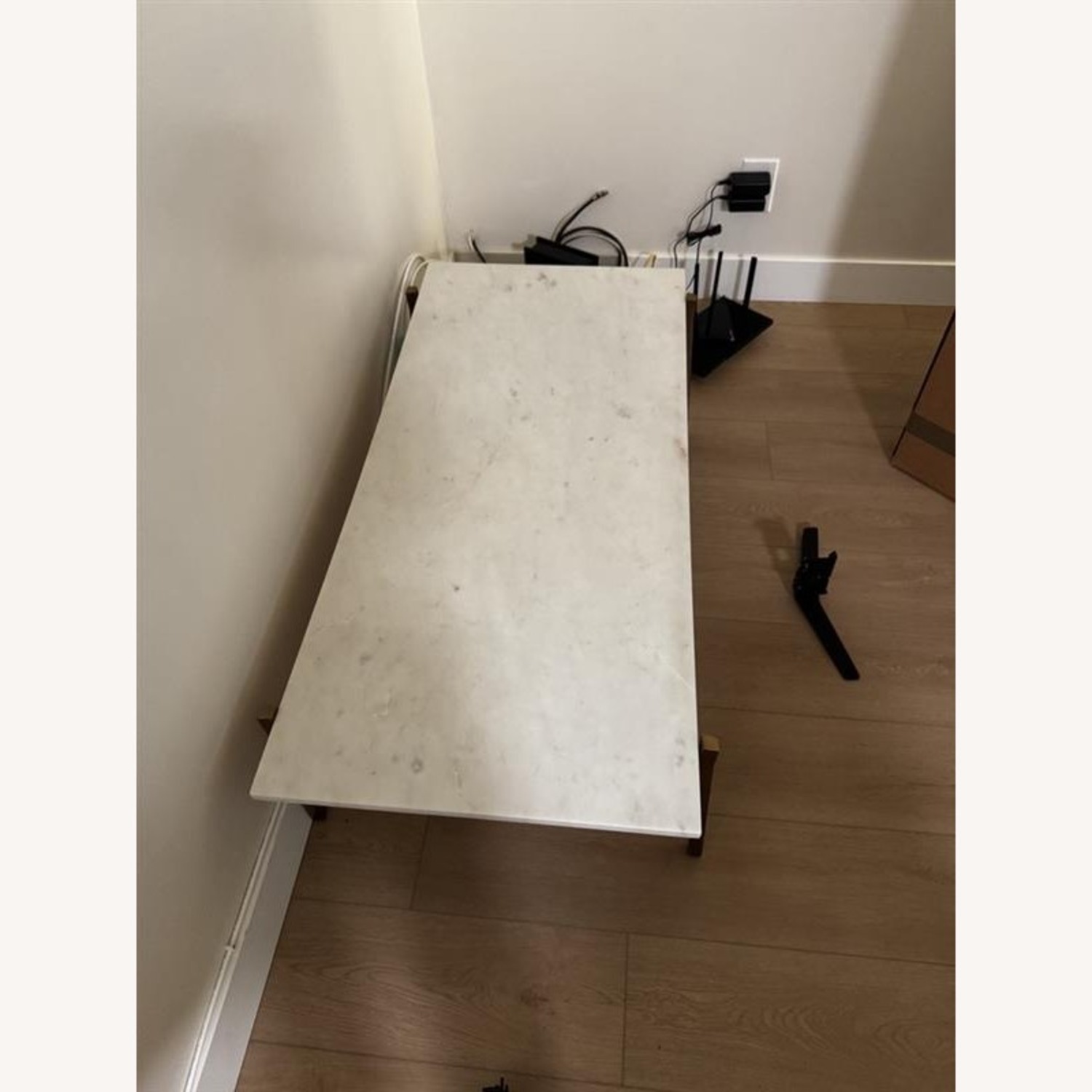 CB2 Slab Marble Coffee Table - image-3