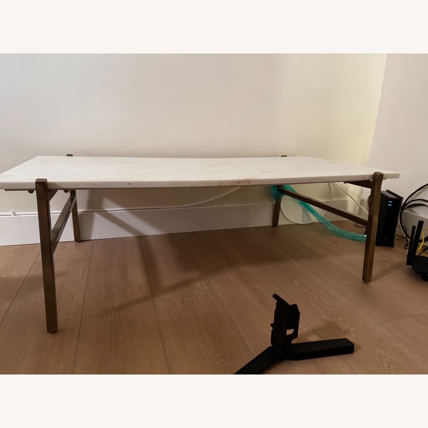 CB2 Slab Marble Coffee Table - image-2