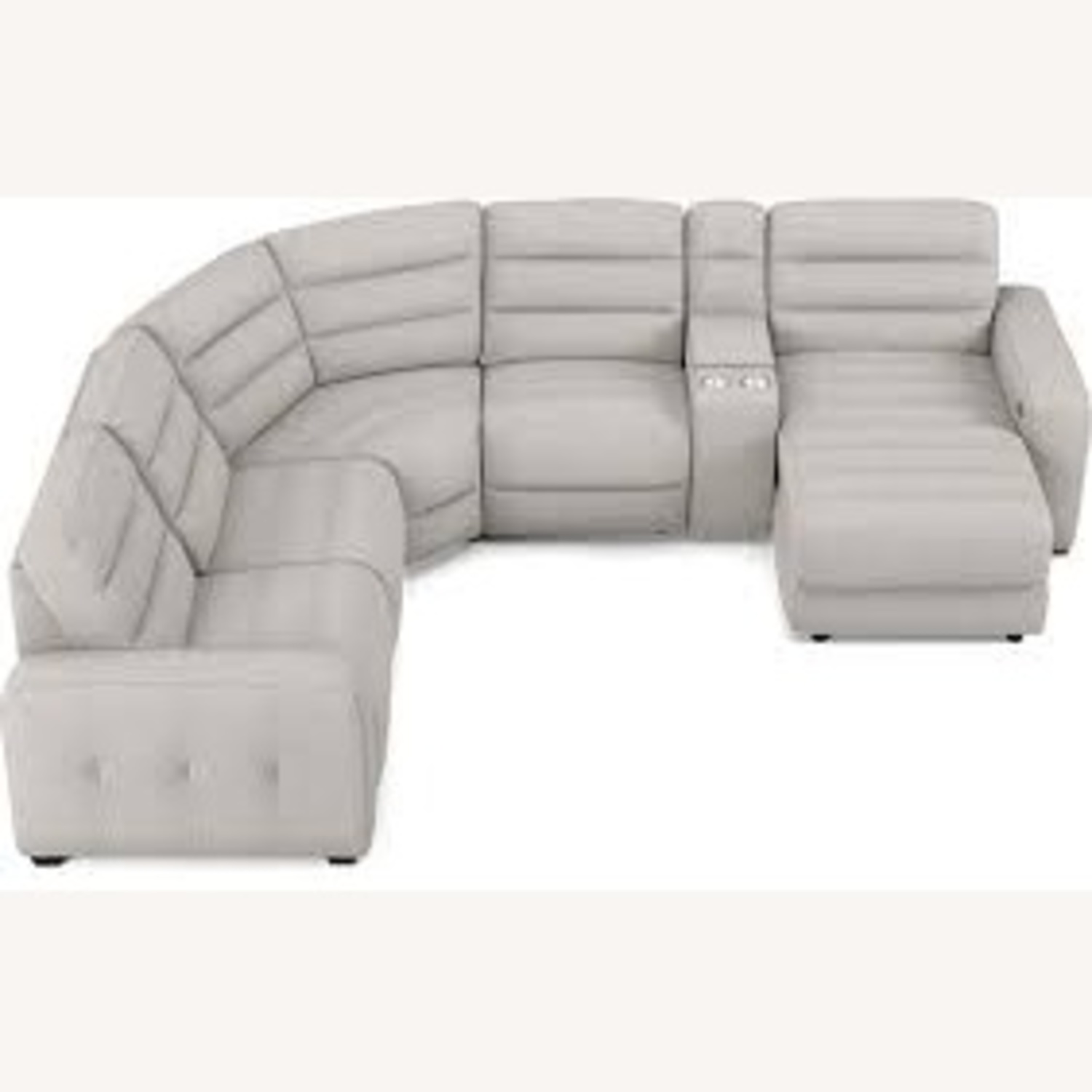 Rooms To Go Runyon Canyon Platinum 6 Pc Power Recliner - image-4