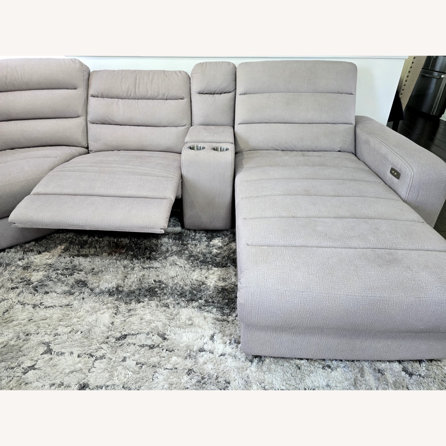 Rooms To Go Runyon Canyon Platinum 6 Pc Power Recliner - image-2