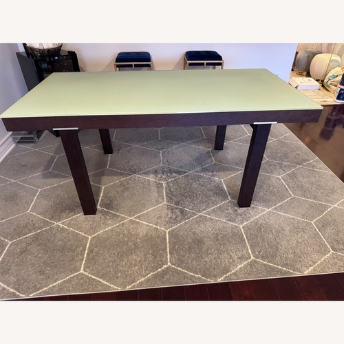 Used Rapport Wood Dining Table Expandable for sale on AptDeco
