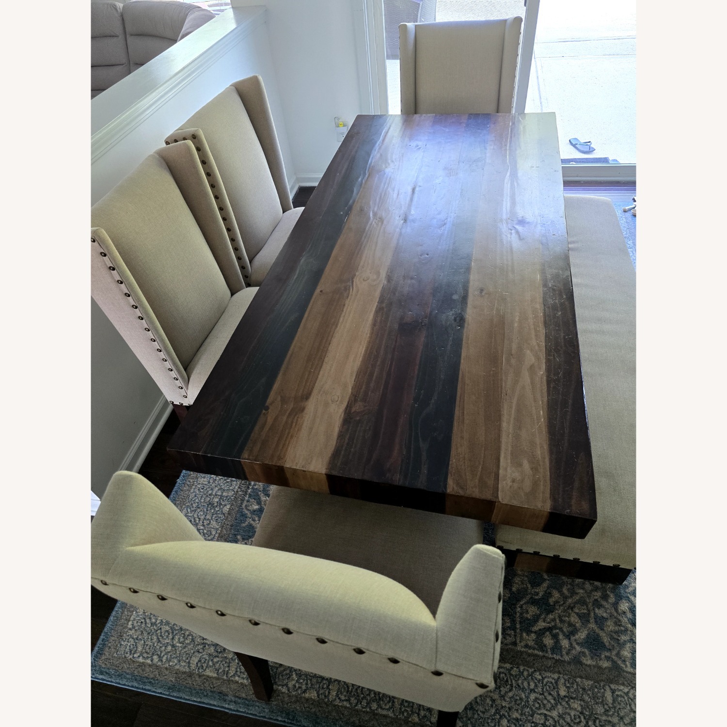 Rooms To Go 6 piece Rectangle Dining Table Set - image-3