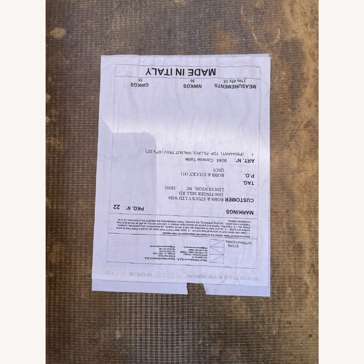 Natural Stone Console Table - image-2