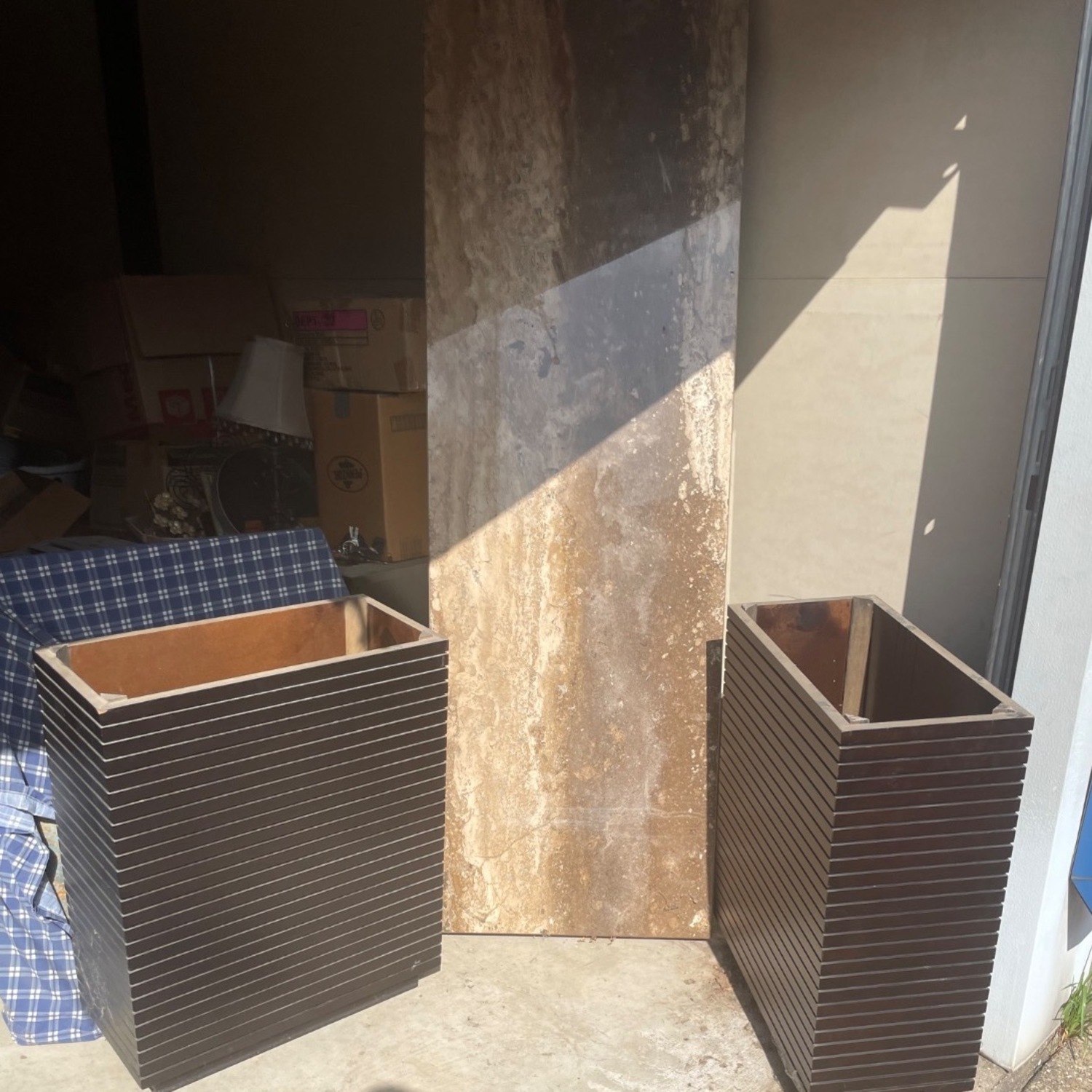 Natural Stone Console Table - image-1