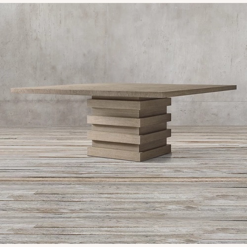 Used Stacked Square Dining Table for sale on AptDeco