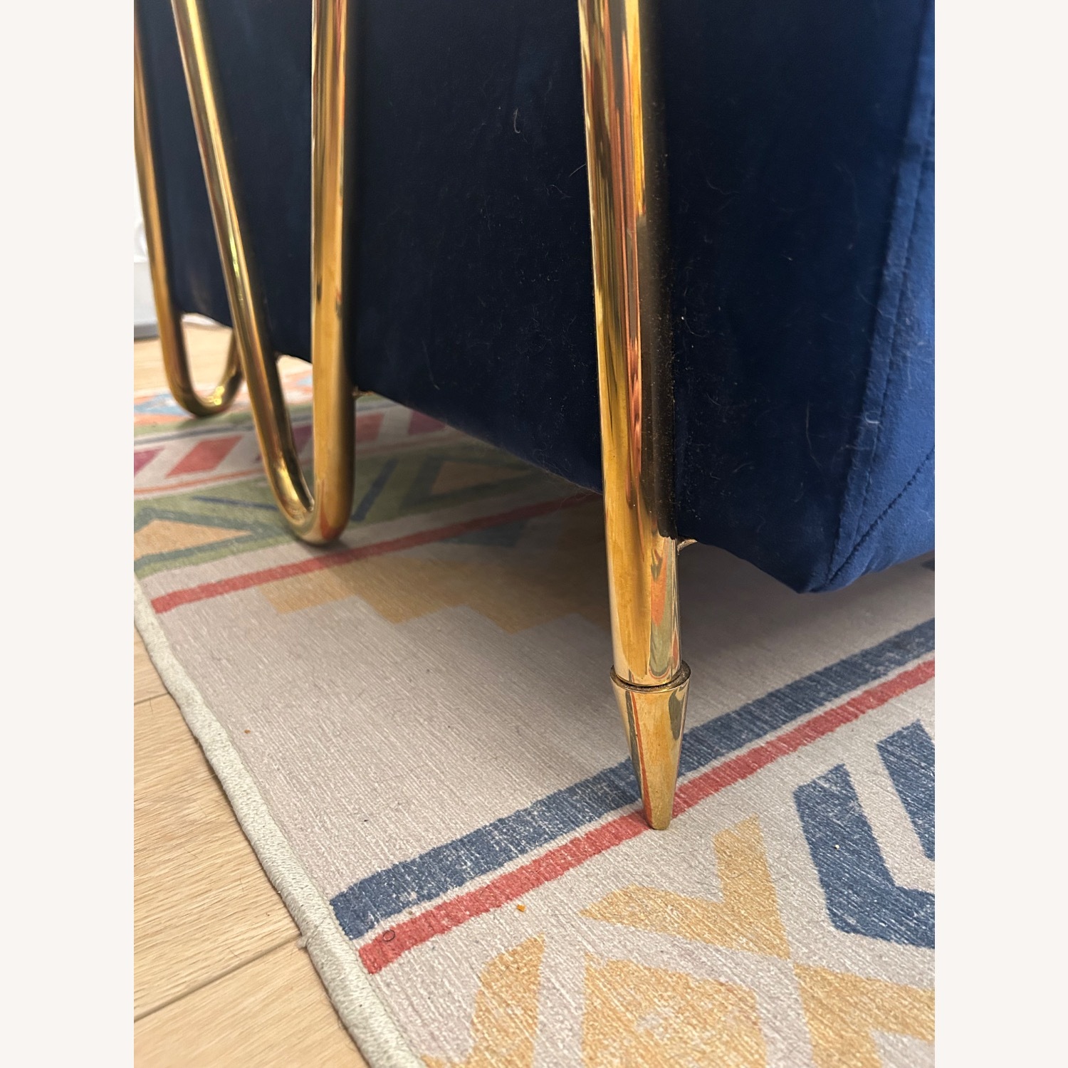 Brooklyn Space Blue Velvet Sofa - image-5