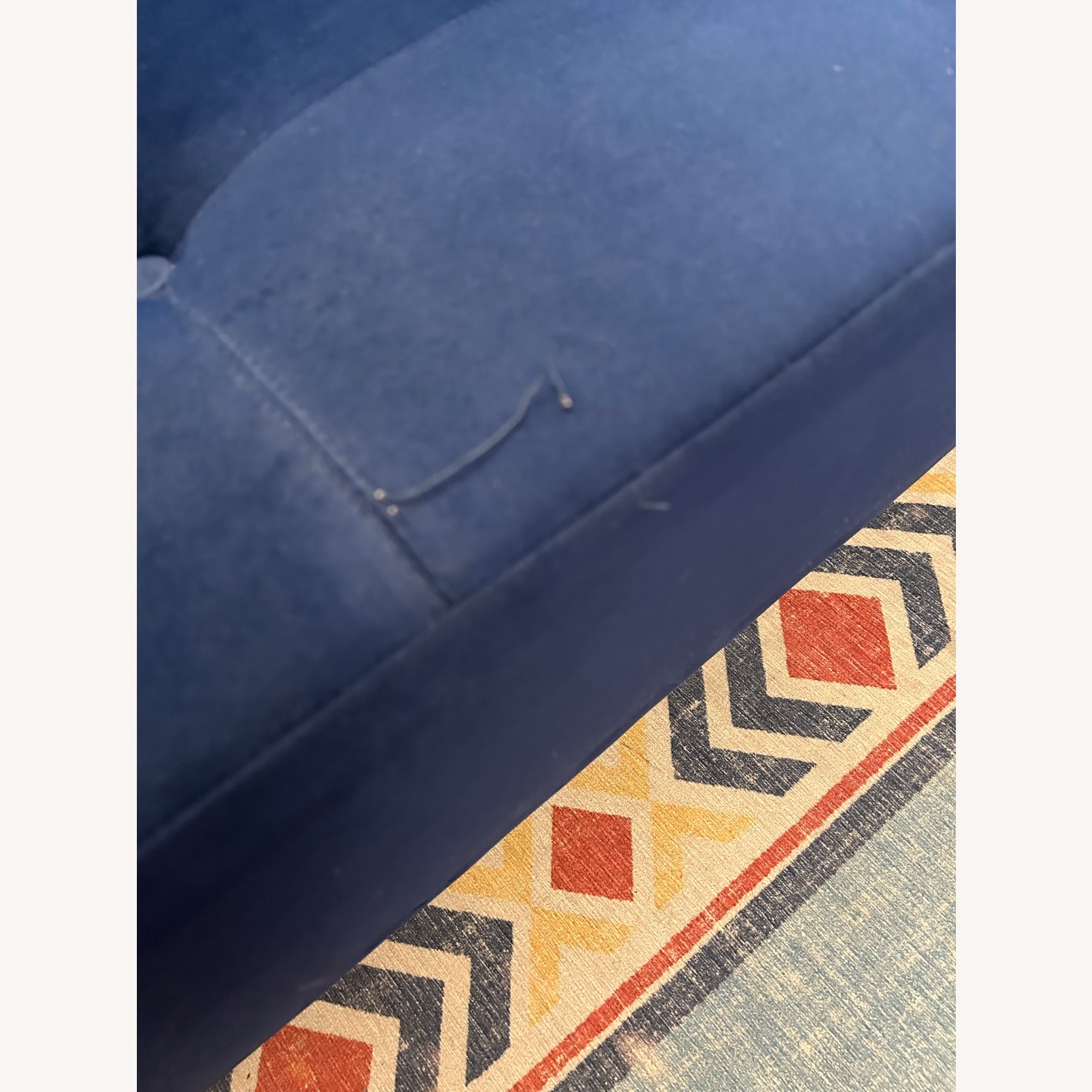 Brooklyn Space Blue Velvet Sofa - image-4