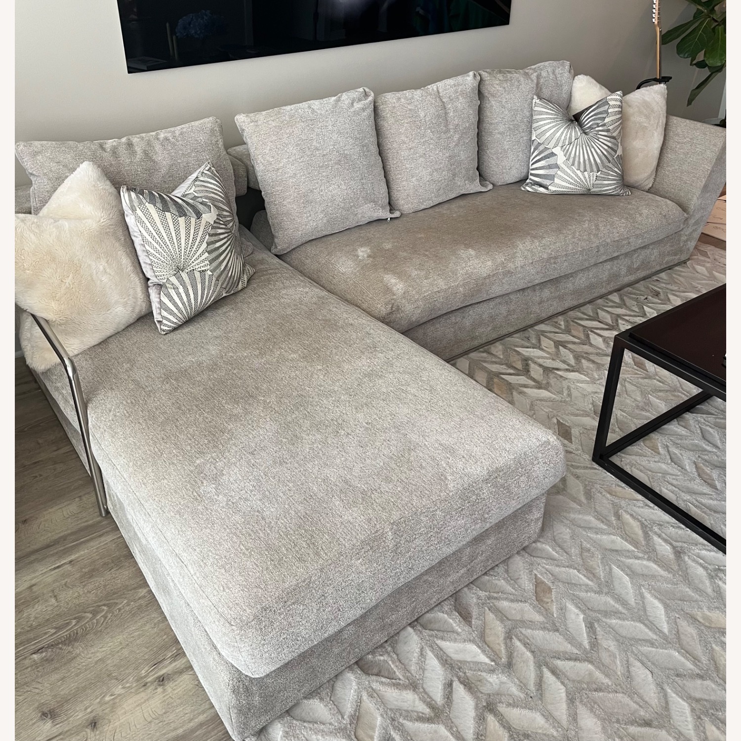 Mitchell Gold + Bob Williams 2 Piece Sectional with Chaise Lounge - image-0