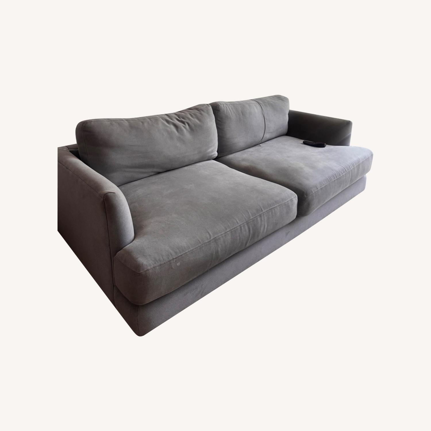 West Elm Haven 84” Sofa Gray - image-0