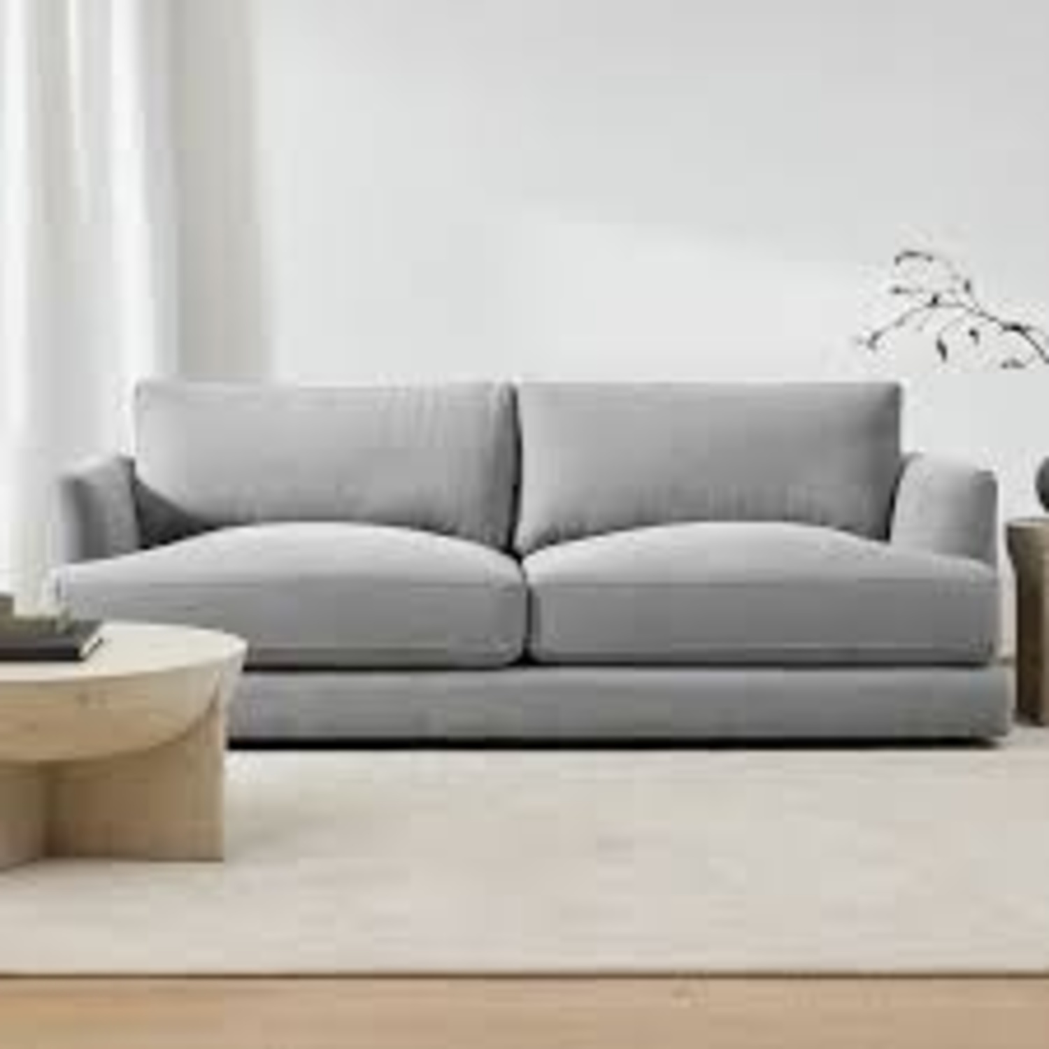 West Elm Haven 84” Sofa Gray - image-4
