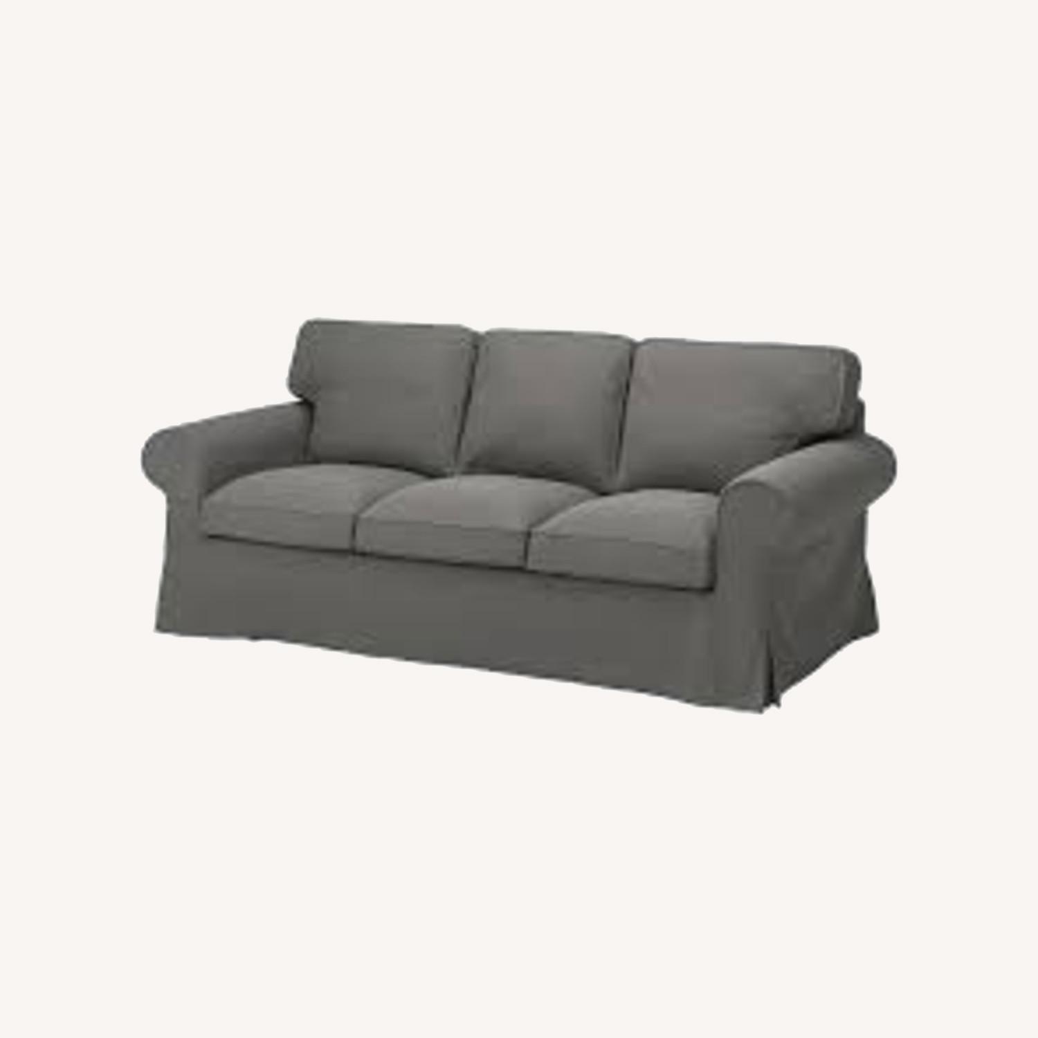 IKEA Ektorp Dark Grey 3 Seat Sofa - image-0