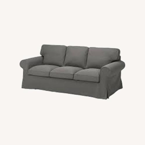 Used IKEA Ektorp Dark Grey 3 Seat Sofa for sale on AptDeco