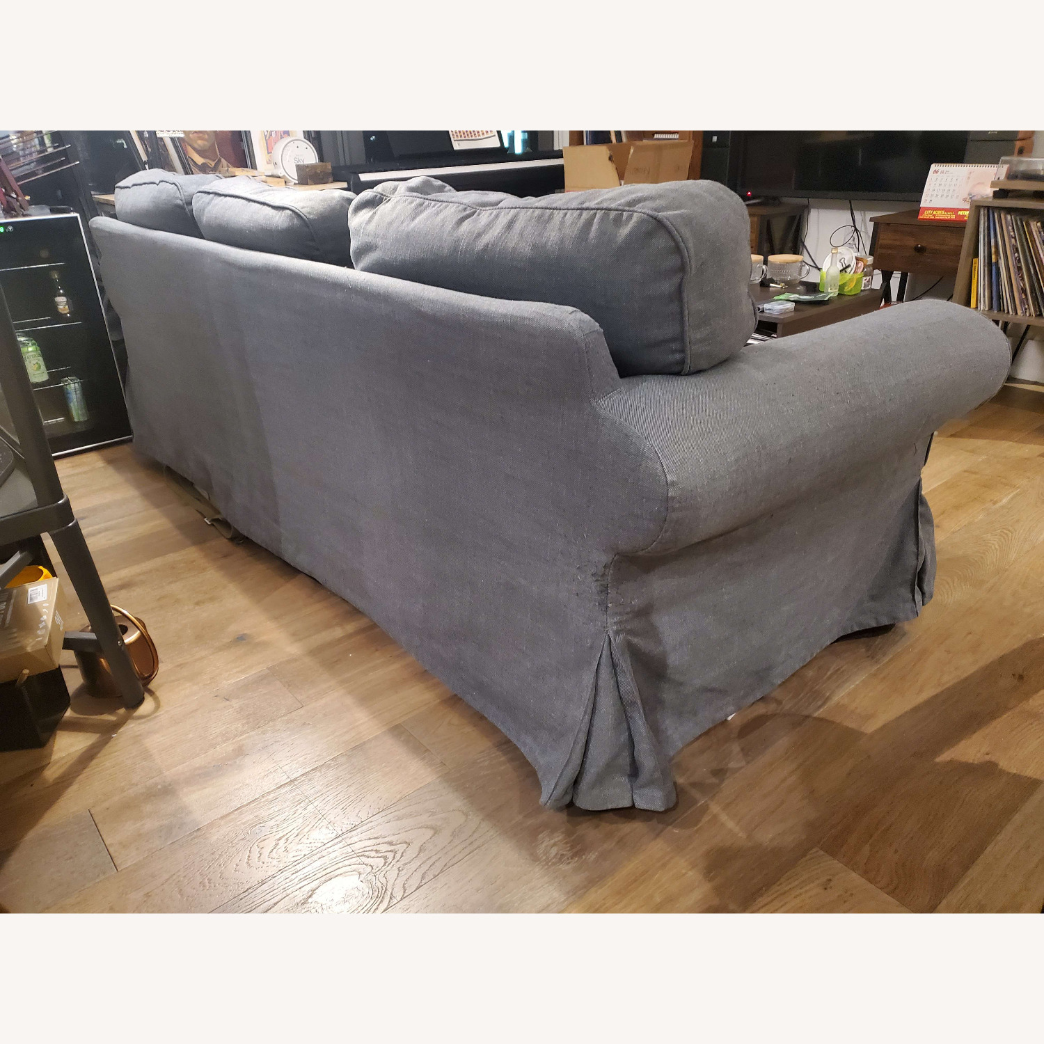 IKEA Ektorp Dark Grey 3 Seat Sofa - image-3