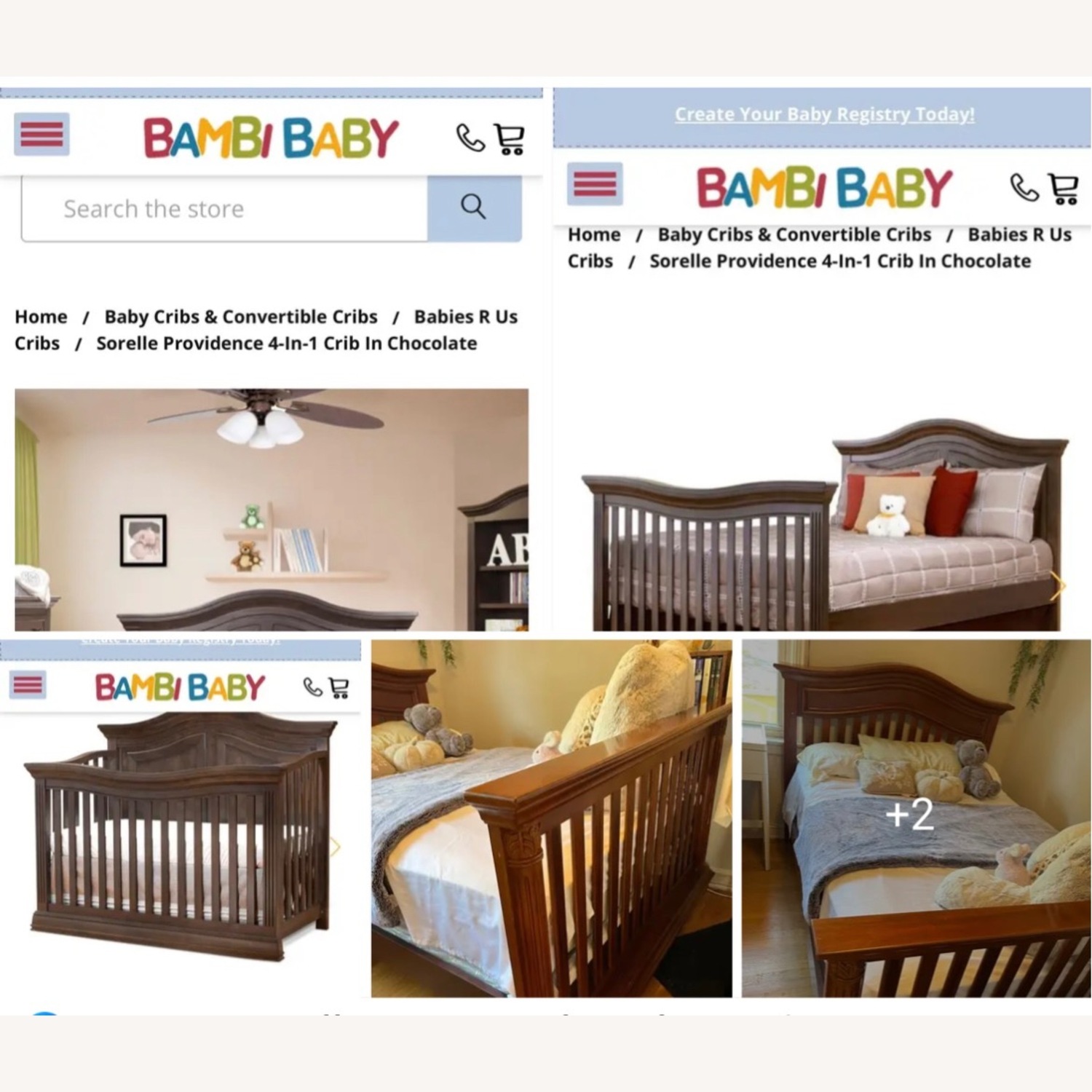 Sorelle Providence In Crib, full size AptDeco