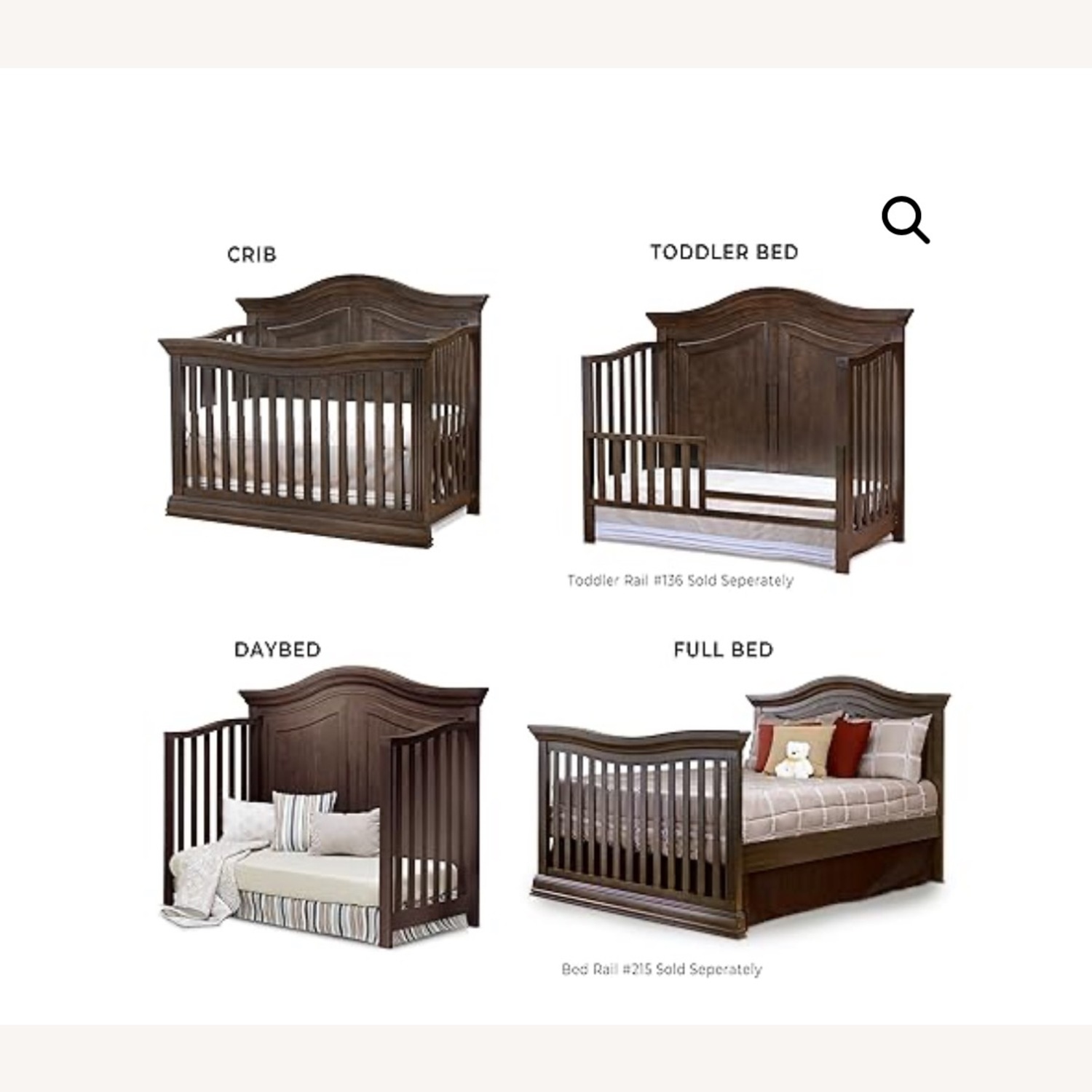 Sorelle Providence 4 In 1 Crib, full size - image-6