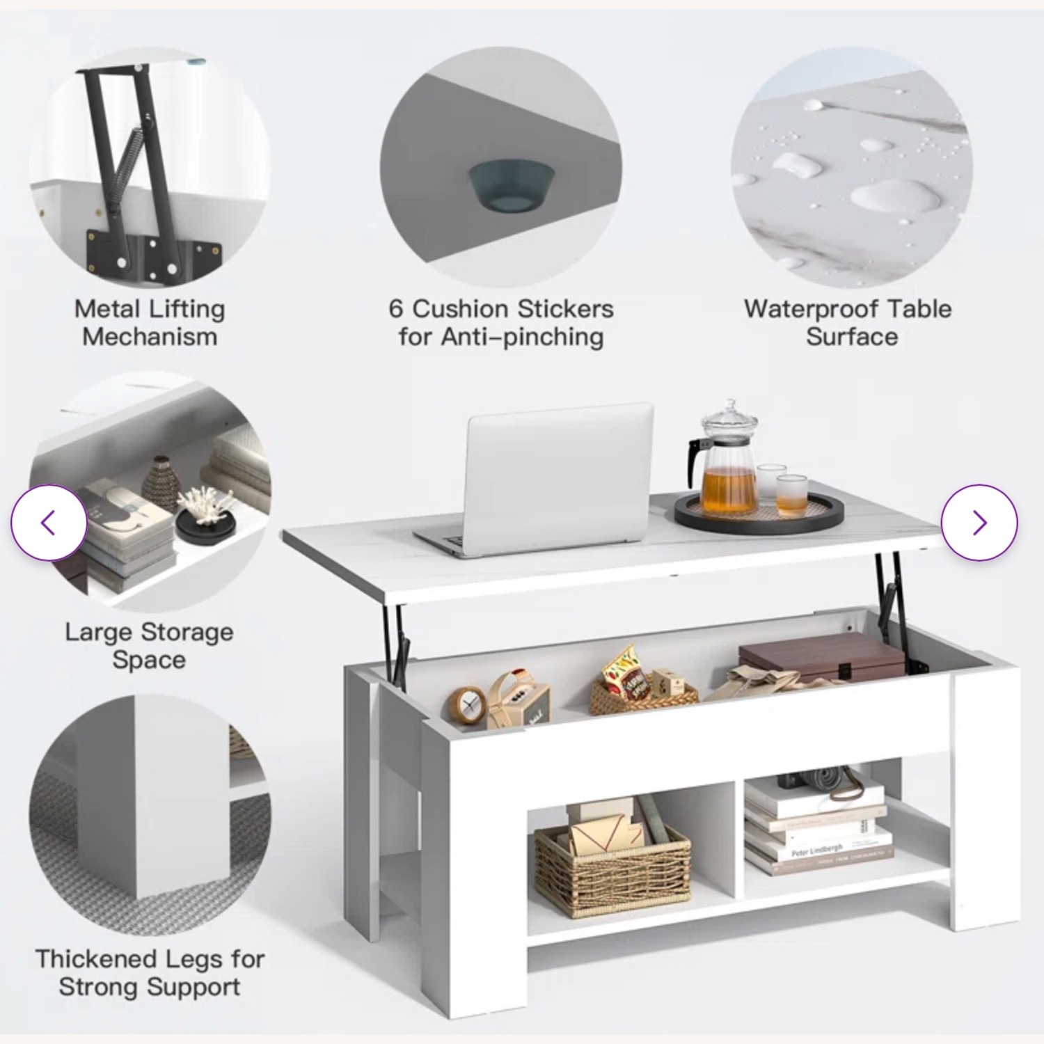 Wayfair Millwood Pines Coffee Table - image-4