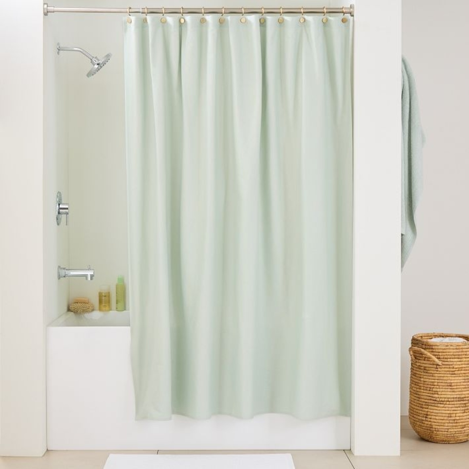 West Elm Shower Curtain - image-5