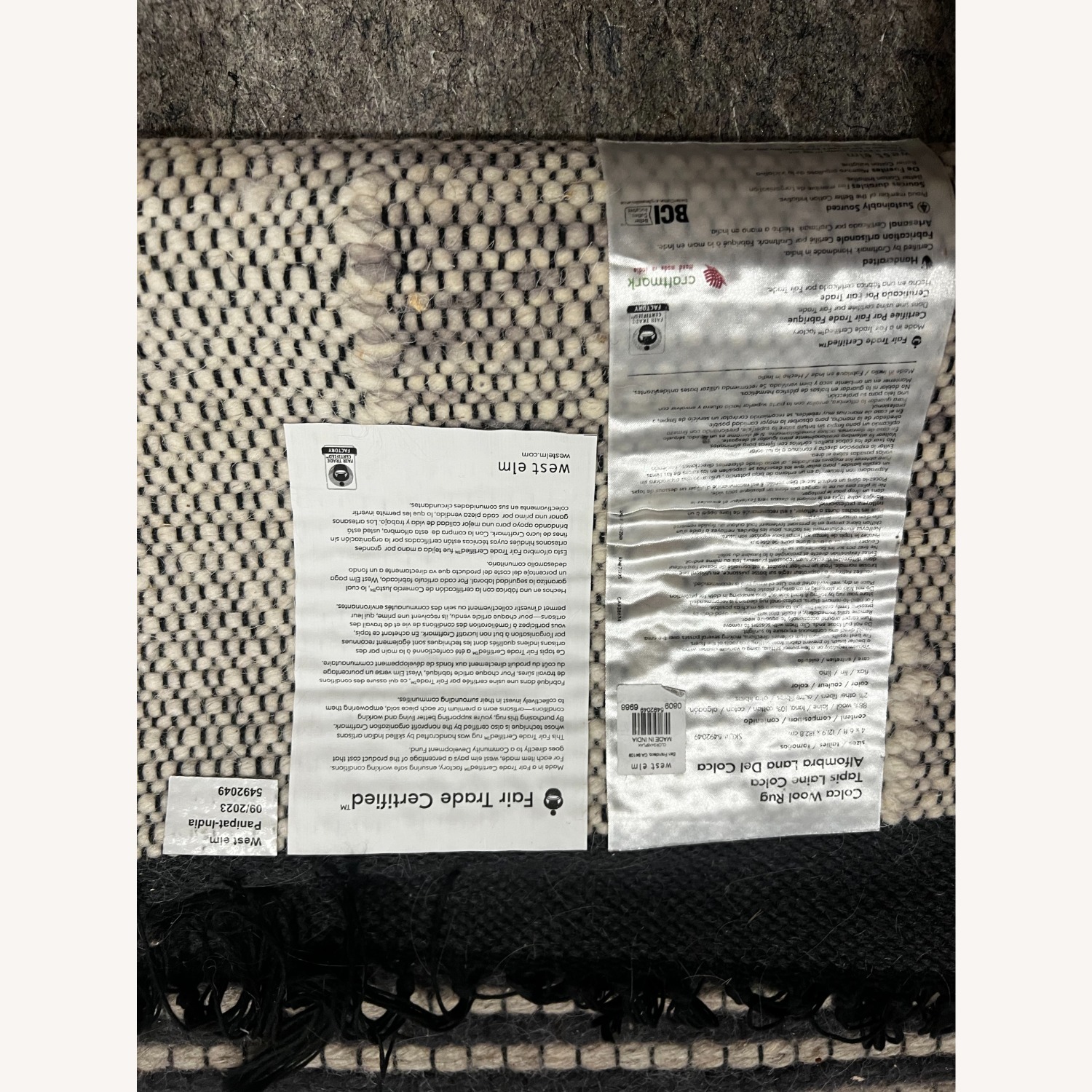 West Elm Colca Wool Rug 4x6  - image-4