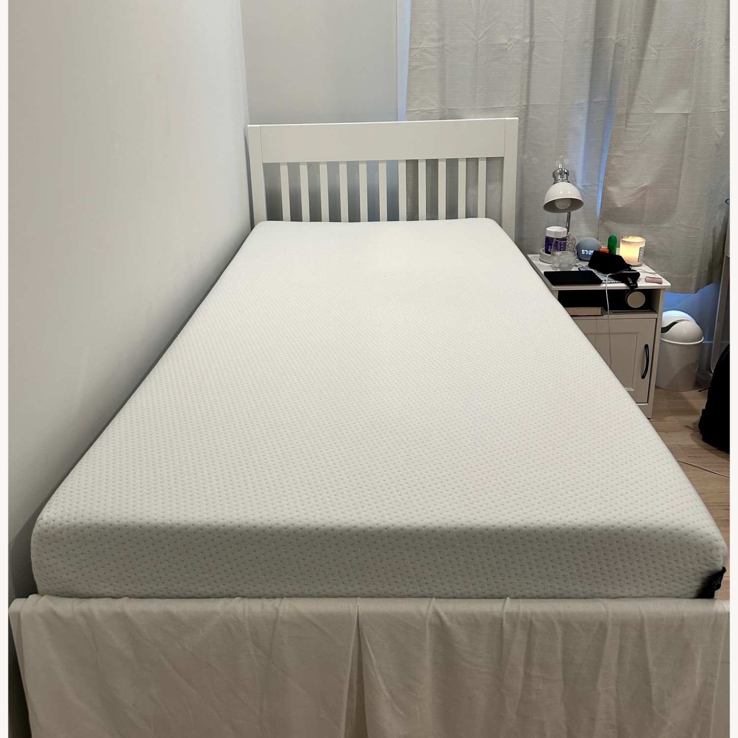 IKEA IDANÄS White Twin Bed Frame - image-1