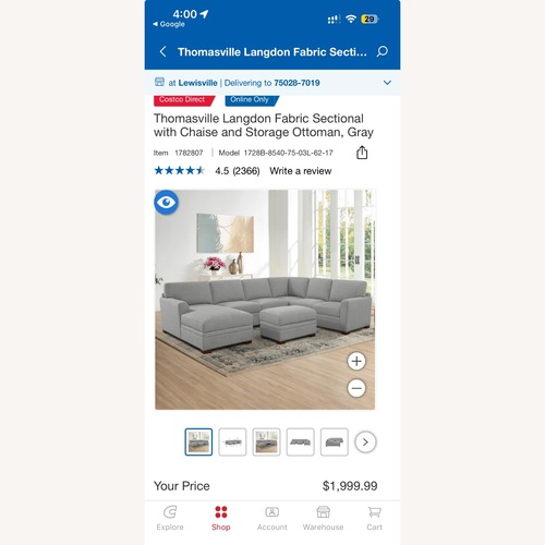 Used Thomasville Langdon Modular 7-Piece Sectional for sale on AptDeco