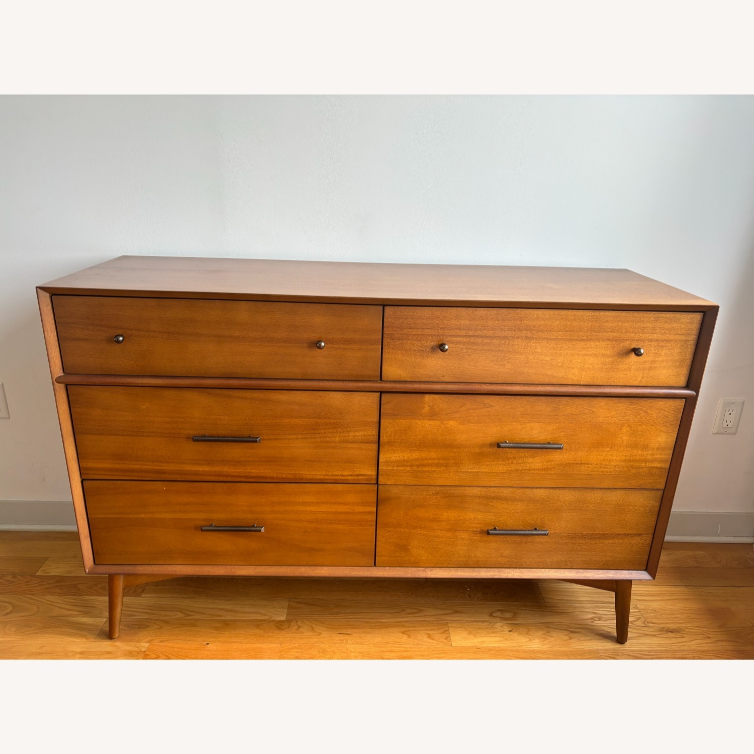 Mid-Century 6-Drawer Dresser (56") - image-2