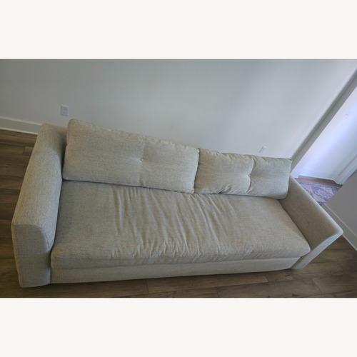 Used Thea Down 101" Beige Fabric Sofa for sale on AptDeco
