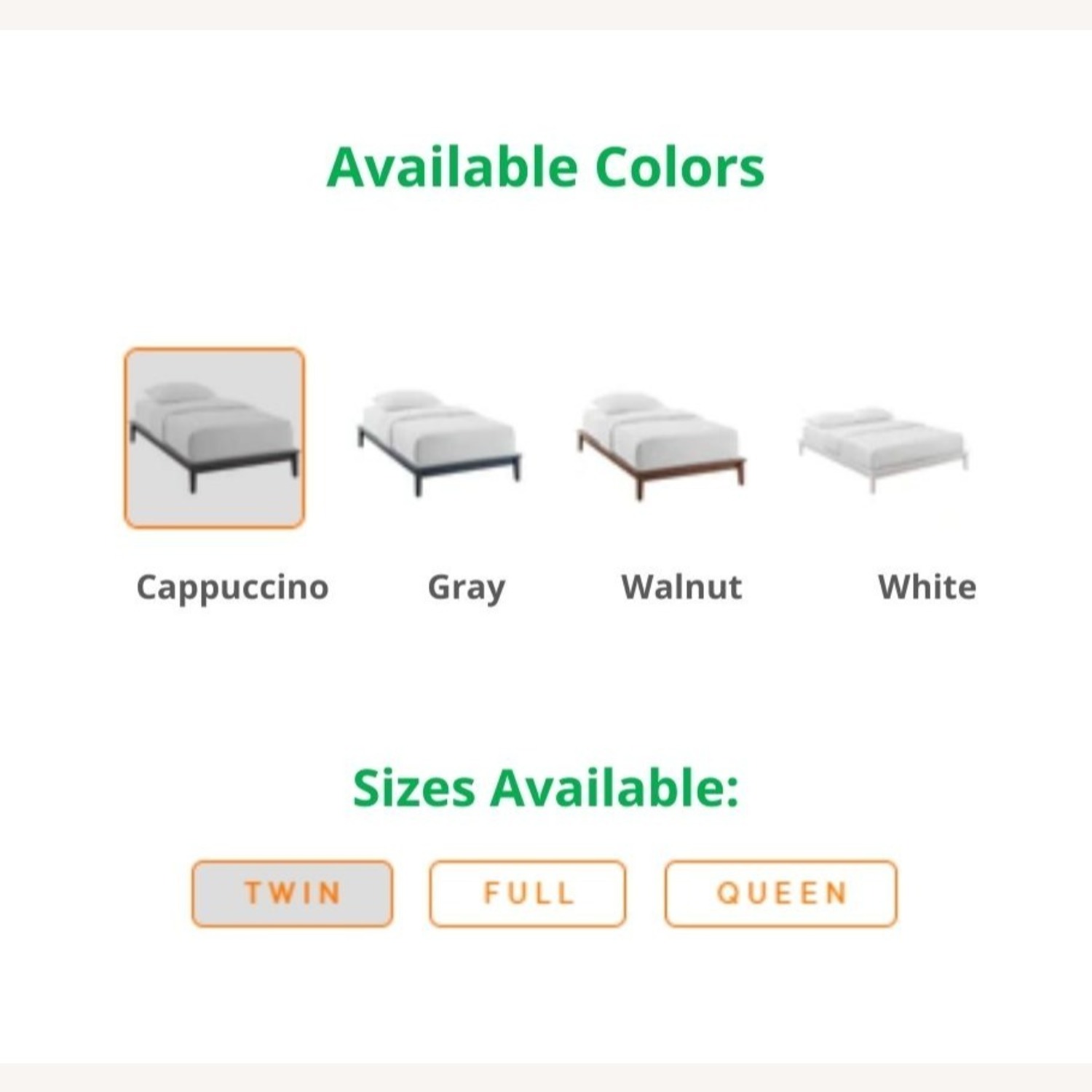 Queen Platform Bed In White Wood Slat Frame Finish - image-8