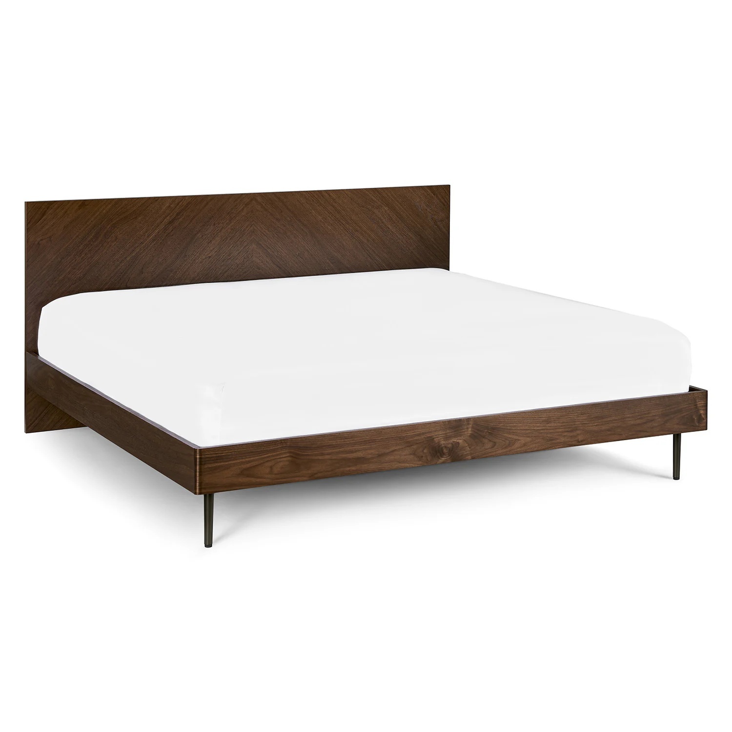 Nera King Low Profile Bed - Walnut - image-4