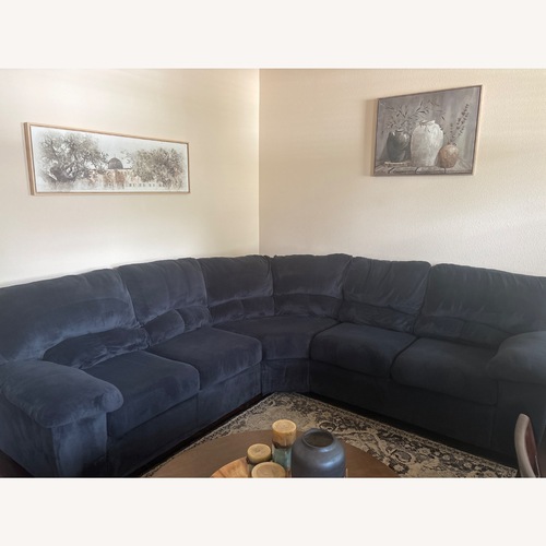 Used Navy Blue Couch for sale on AptDeco