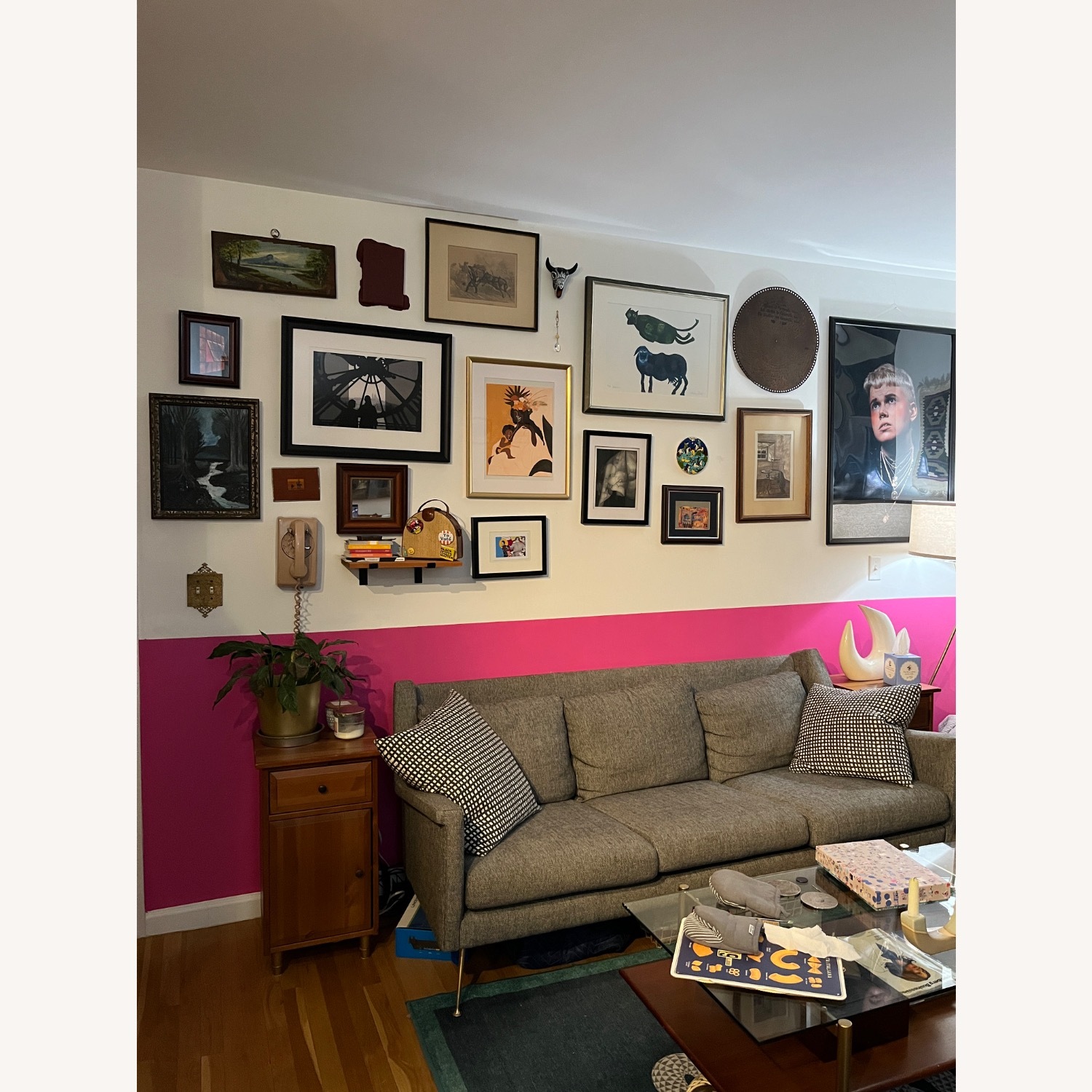 West Elm Grey Carlo Sofa - image-2