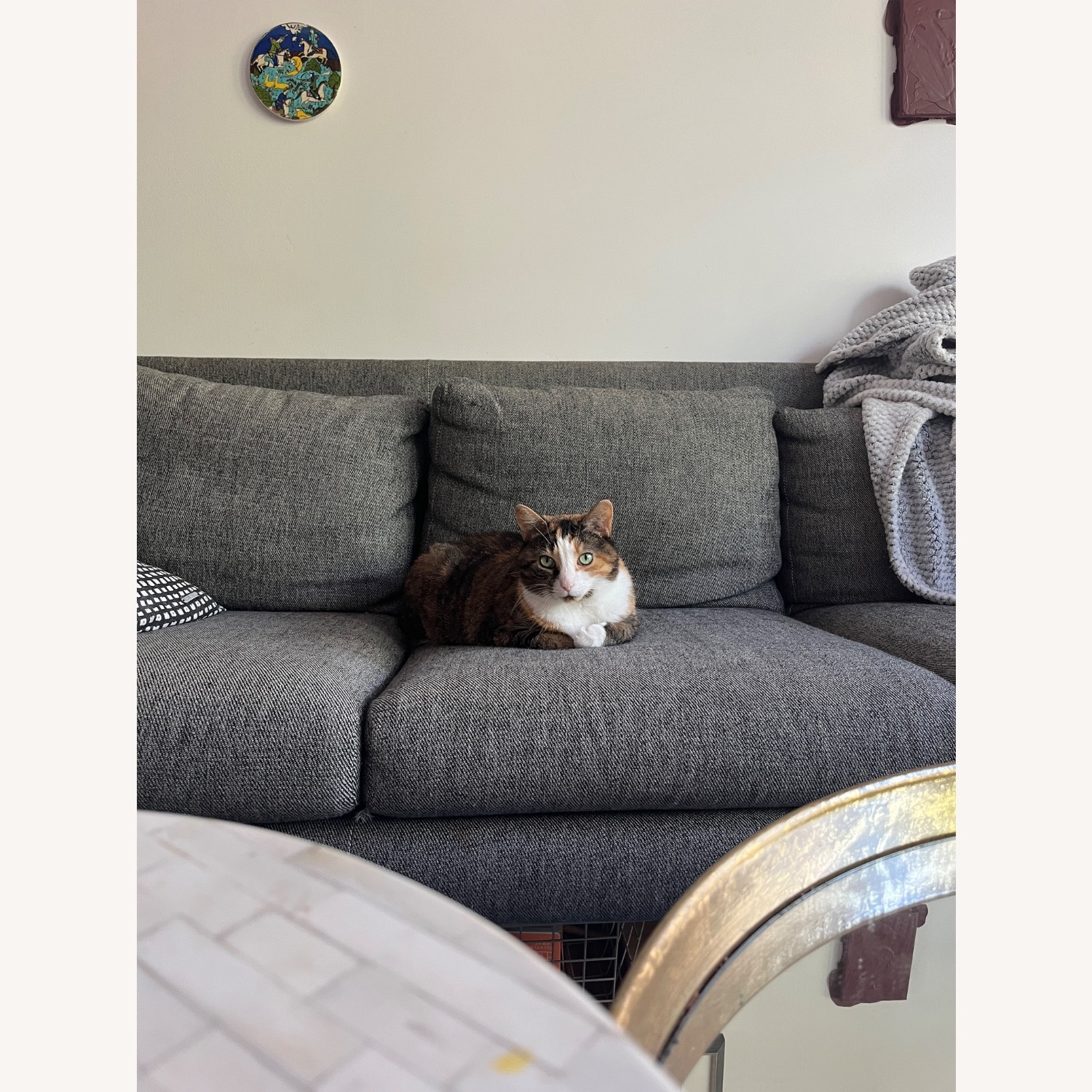 West Elm Grey Carlo Sofa - image-4