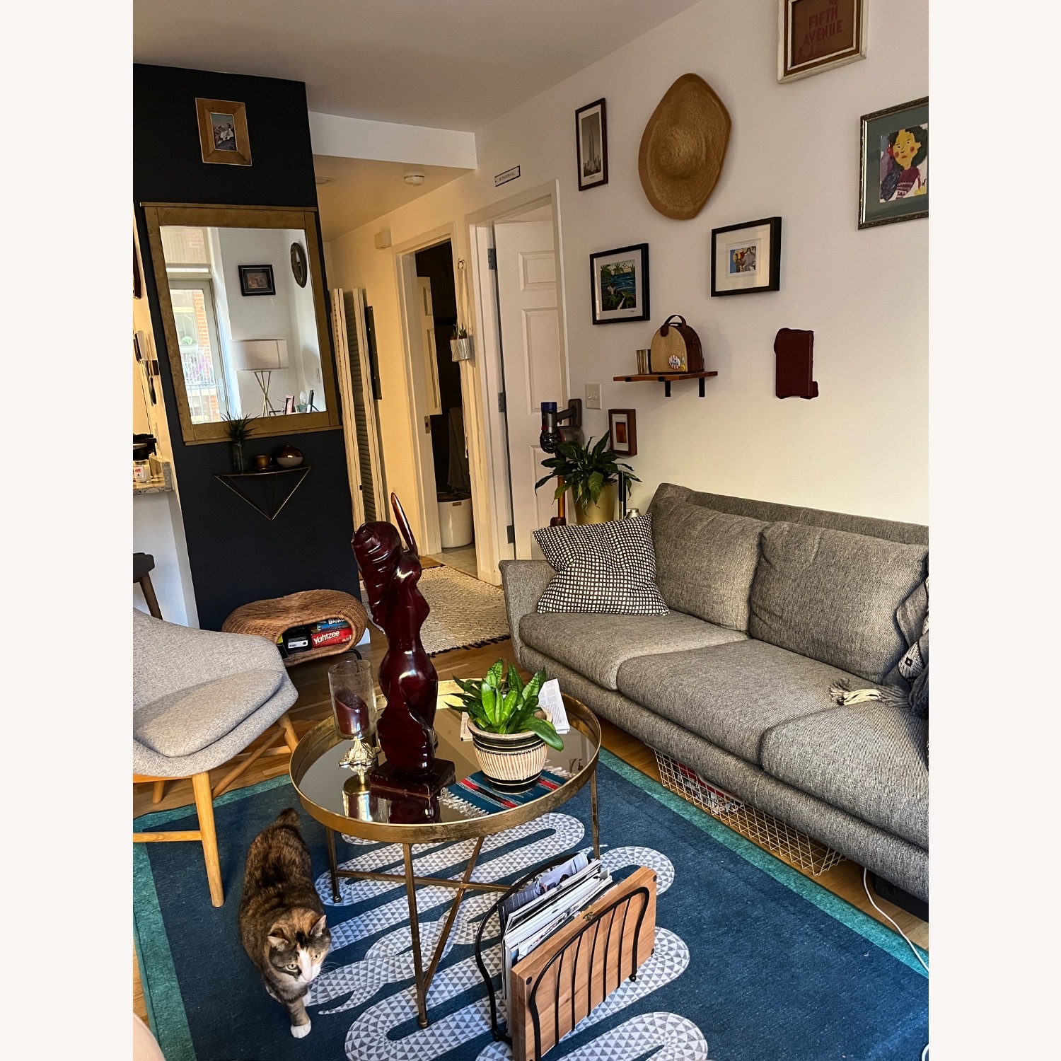 West Elm Grey Carlo Sofa - image-5