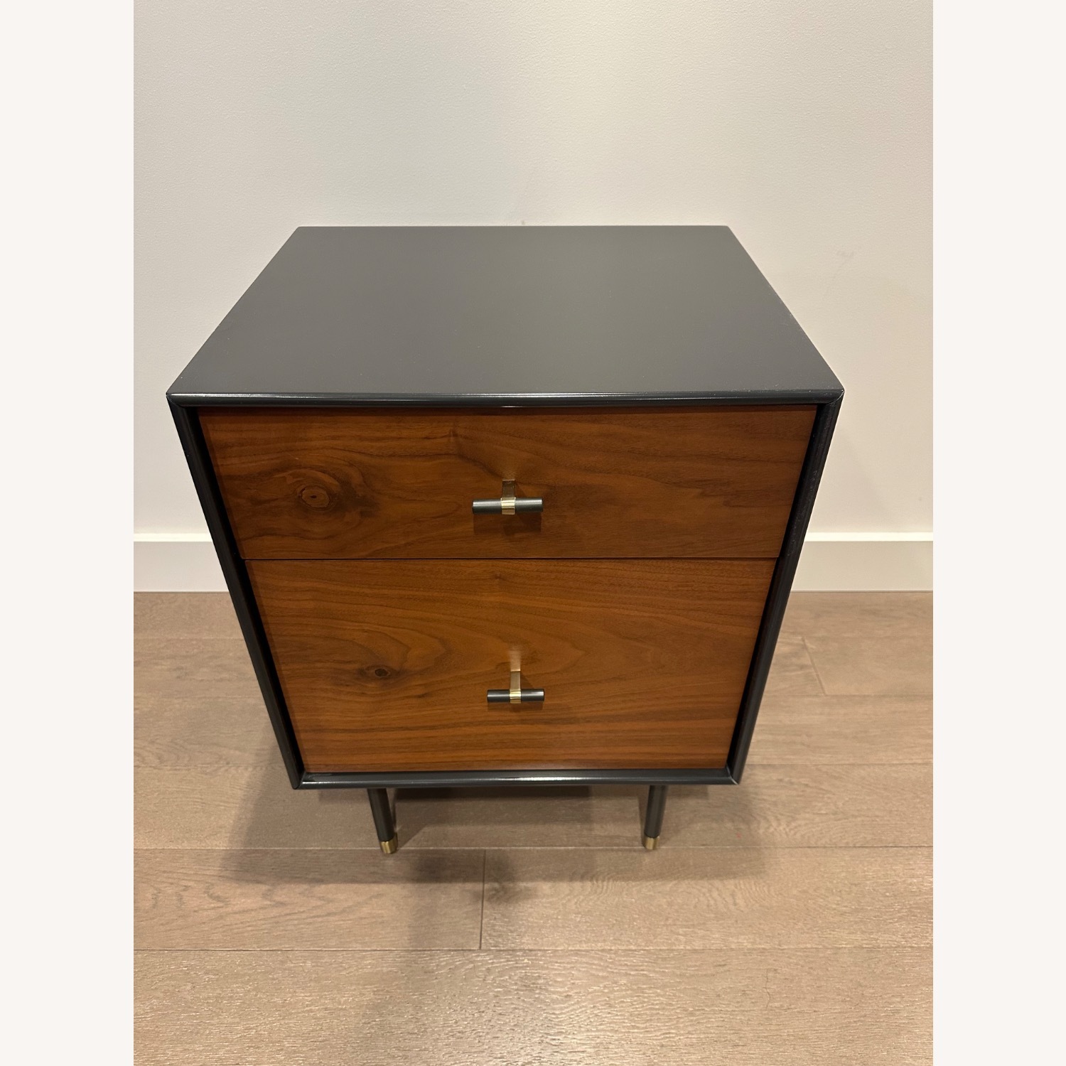 West Elm Lacquered Wood Modernist Nightstand - image-3