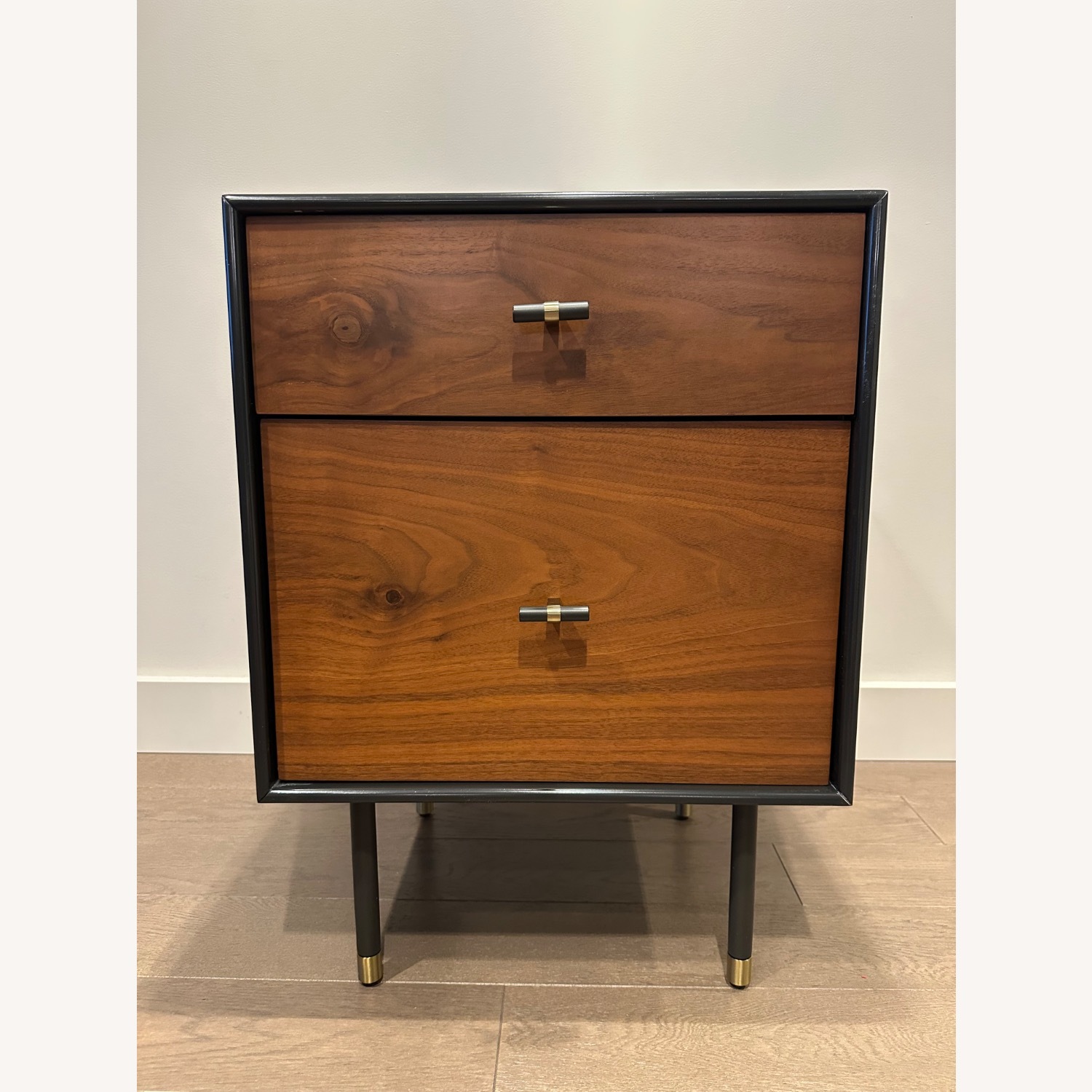 West Elm Lacquered Wood Modernist Nightstand - image-2