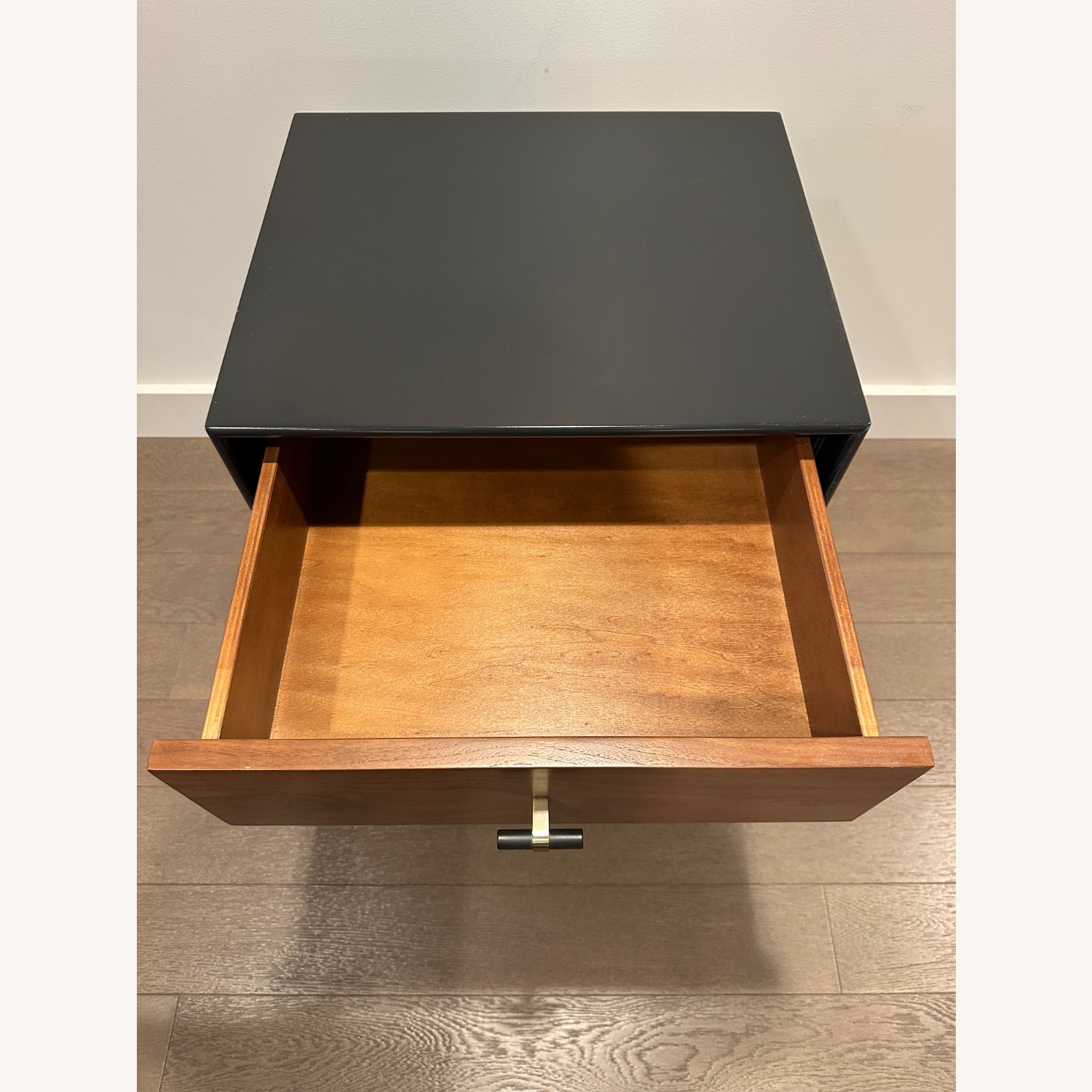 West Elm Lacquered Wood Modernist Nightstand - image-5